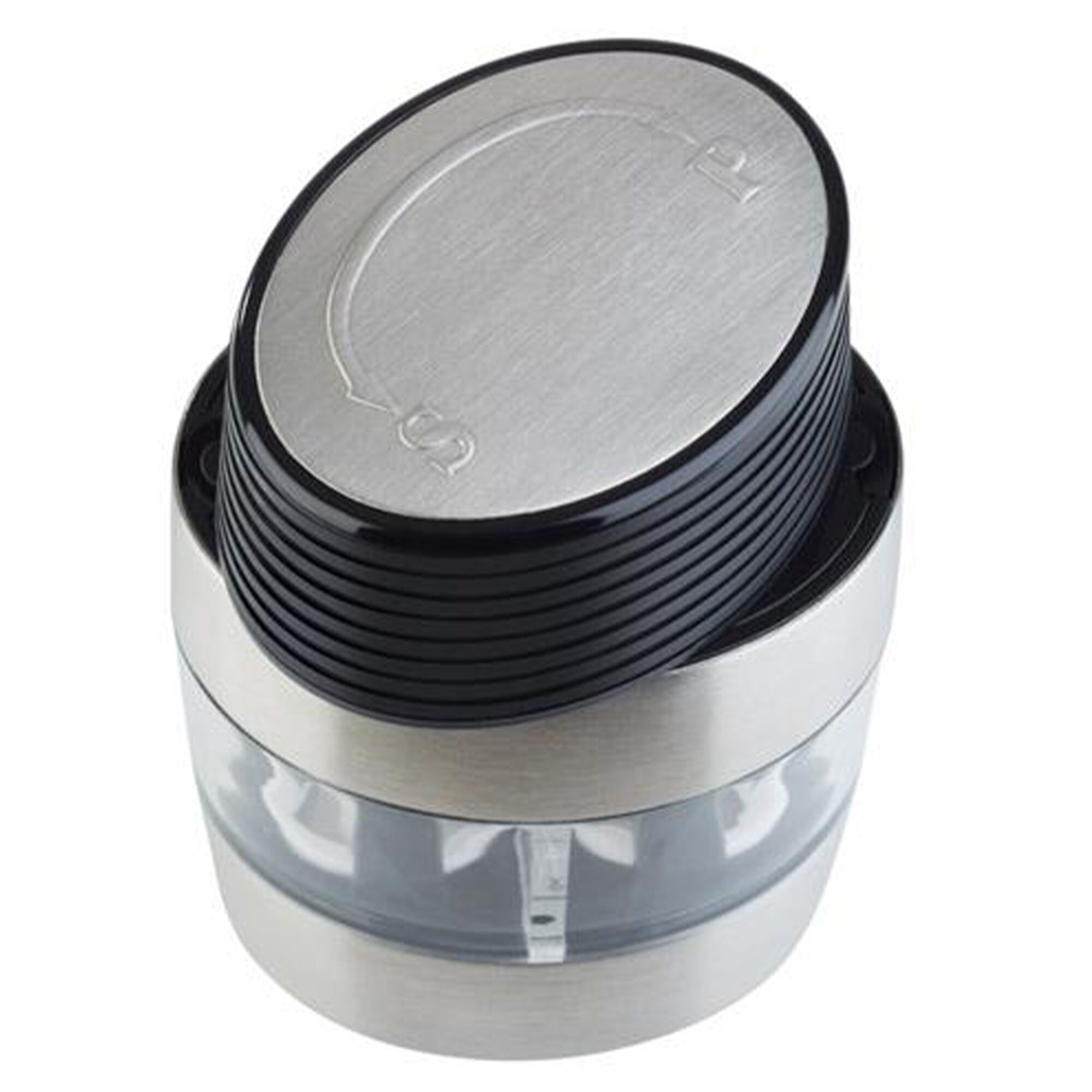 (6 pièces) Moulin sel & poivre 2 en 1 – Inox – Hauteur : 95 mm – Argent
