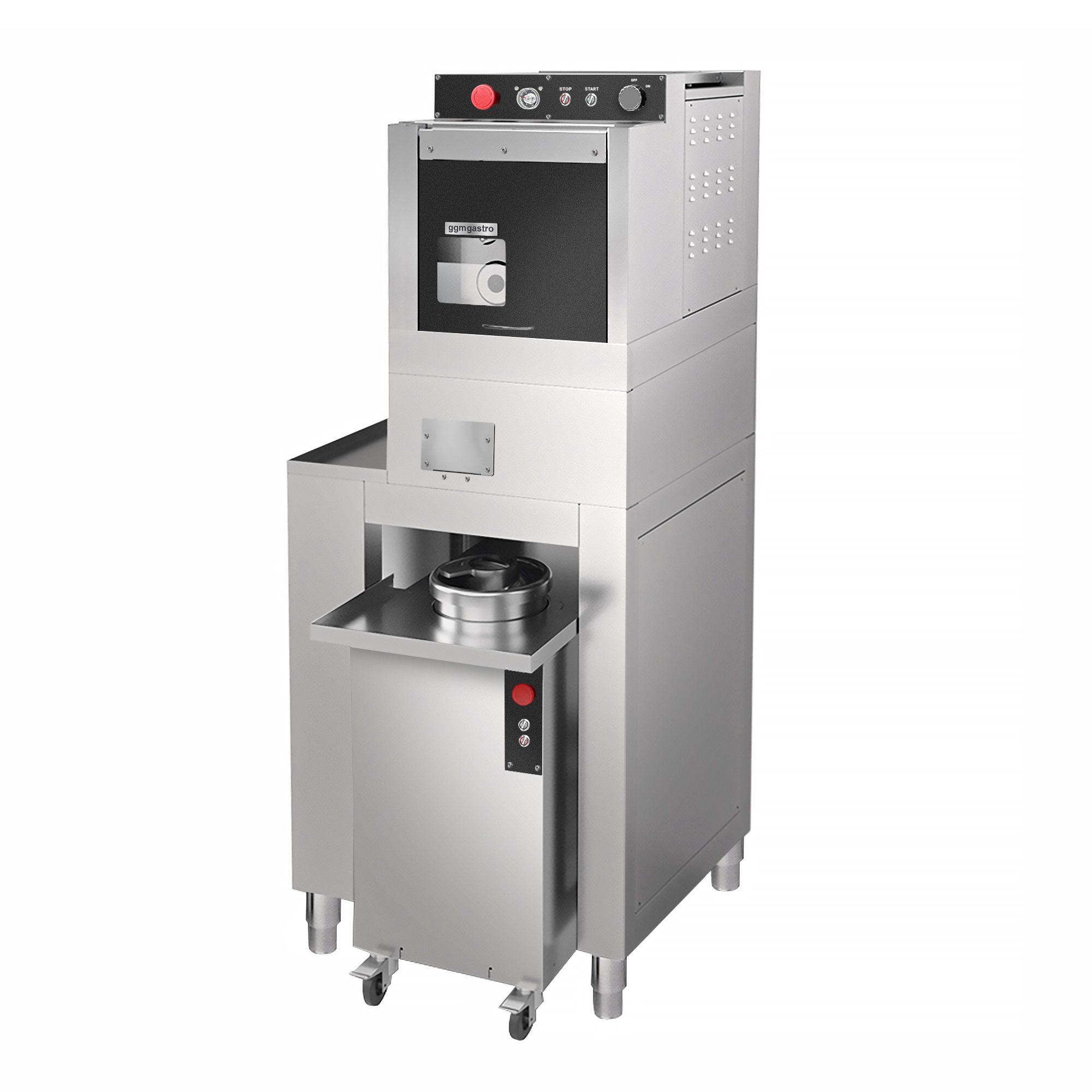 Diviseuse portionneuse manuelle - incl. Bouleuse de pâte & Support - 0,83kW - Plage de poids : ~50-220g - Capacité : 44L - max. 1200 pâtons/h