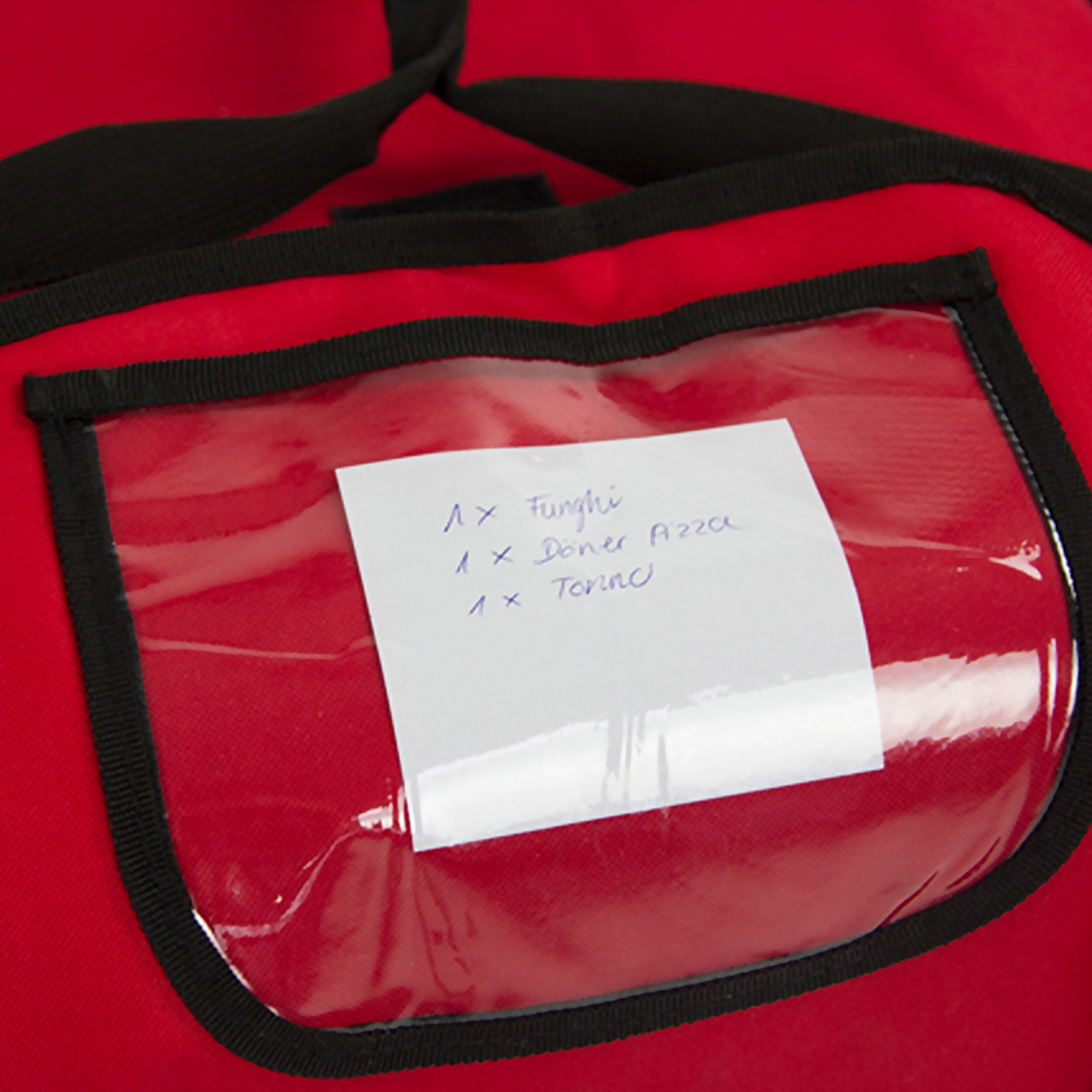 Sac à pizza / Sac isotherme - pour 5 boîtes à pizza 43x43cm - Rouge
