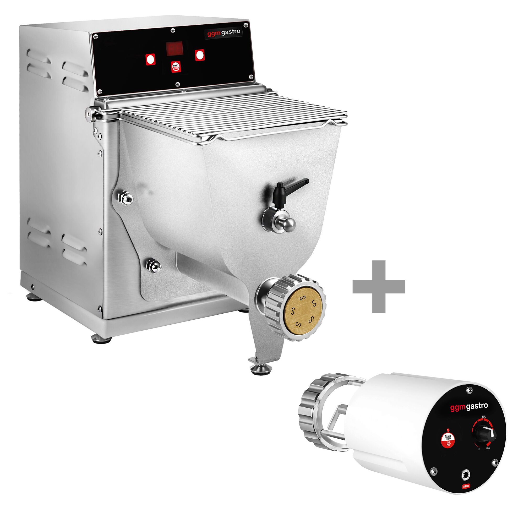 Machine à pâtes électrique – 8 kg/h – 370 watts – Ø 57 mm filière – incl. coupe-pâtes