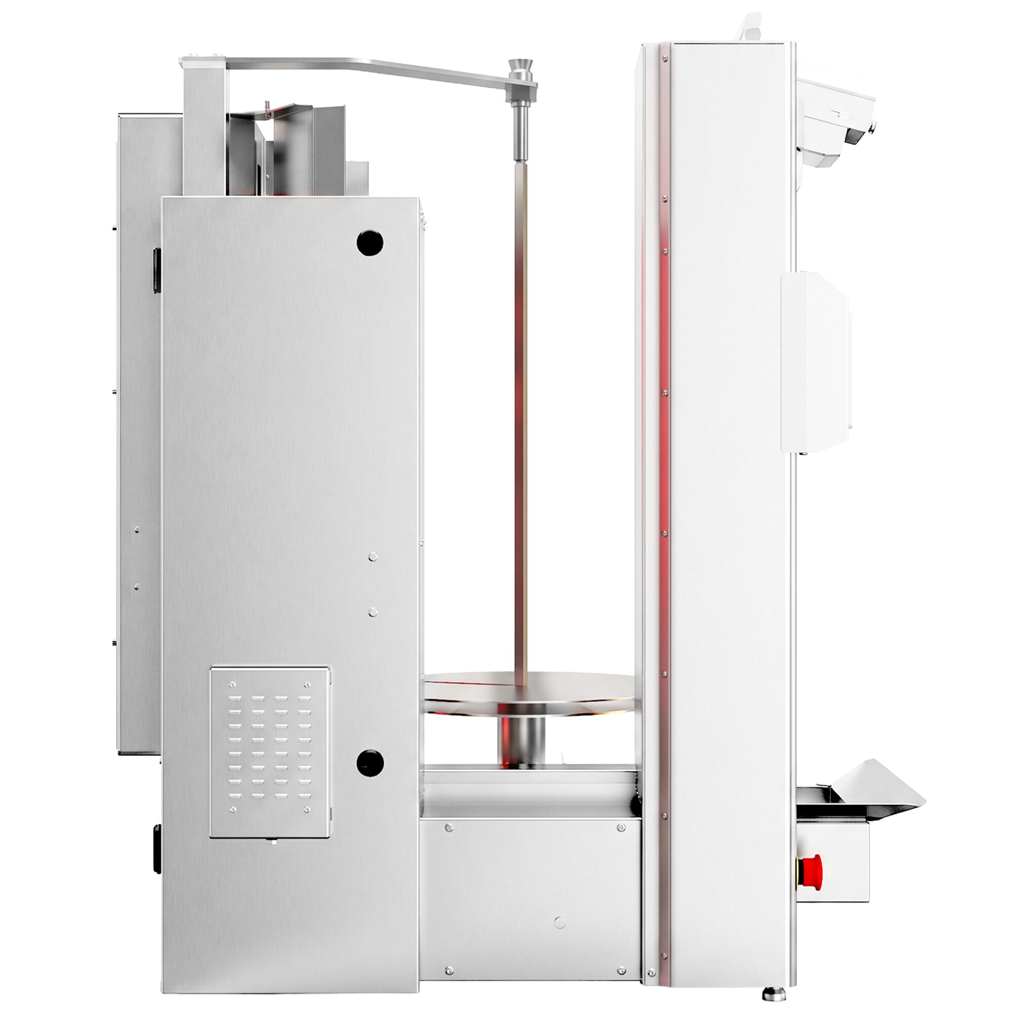 Elektrisk kebabrobot - justerbar brännarsektion - 6,40 kW - max. 95 kg - inkl. 1 köttspett