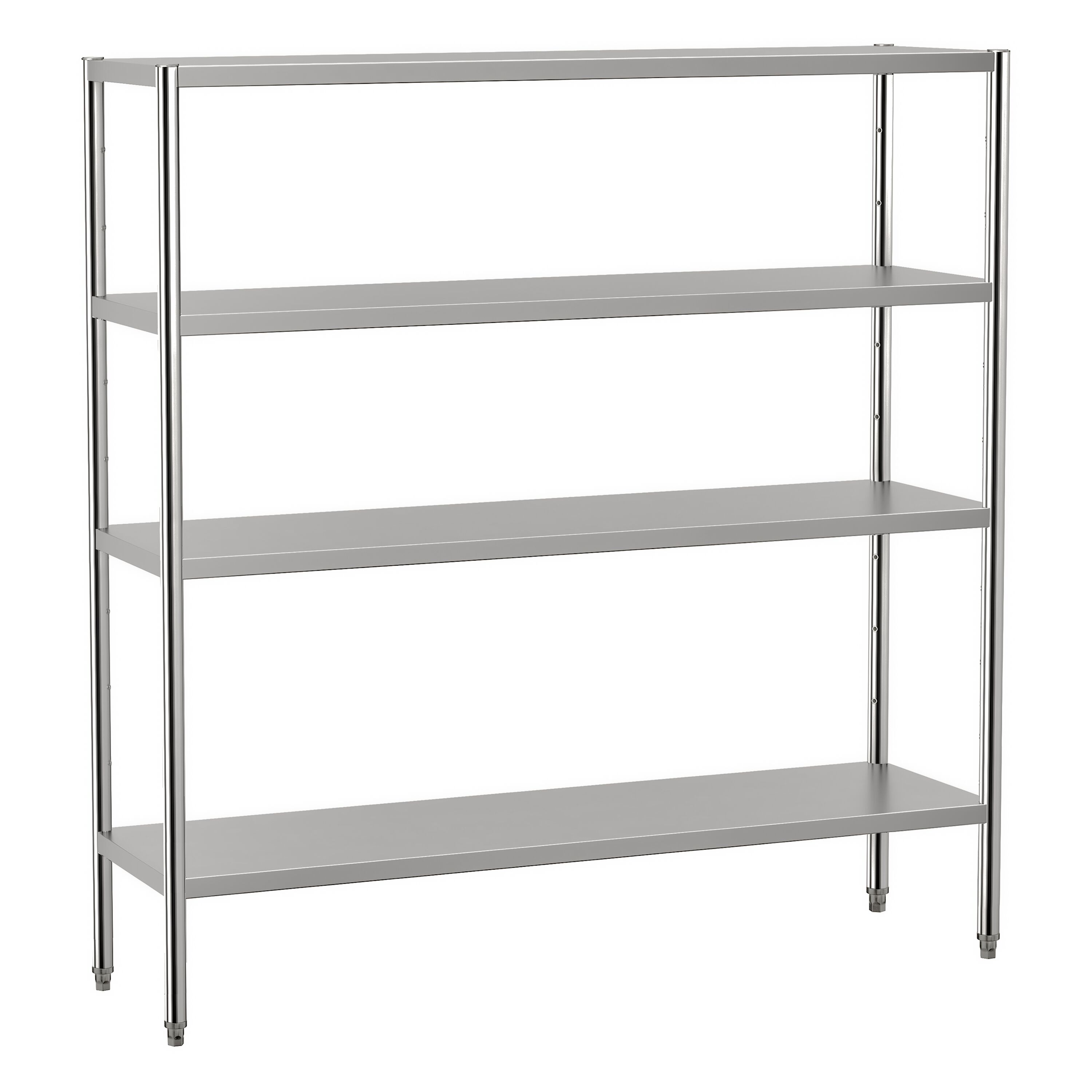 Étagère en inox ECO - 1800 x 500 mm - avec 4 étagères (réglables)