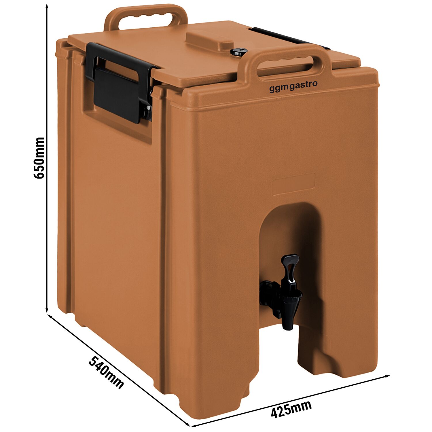 Conteneur isotherme pour boissons - 44L - avec robinet - Terracotta