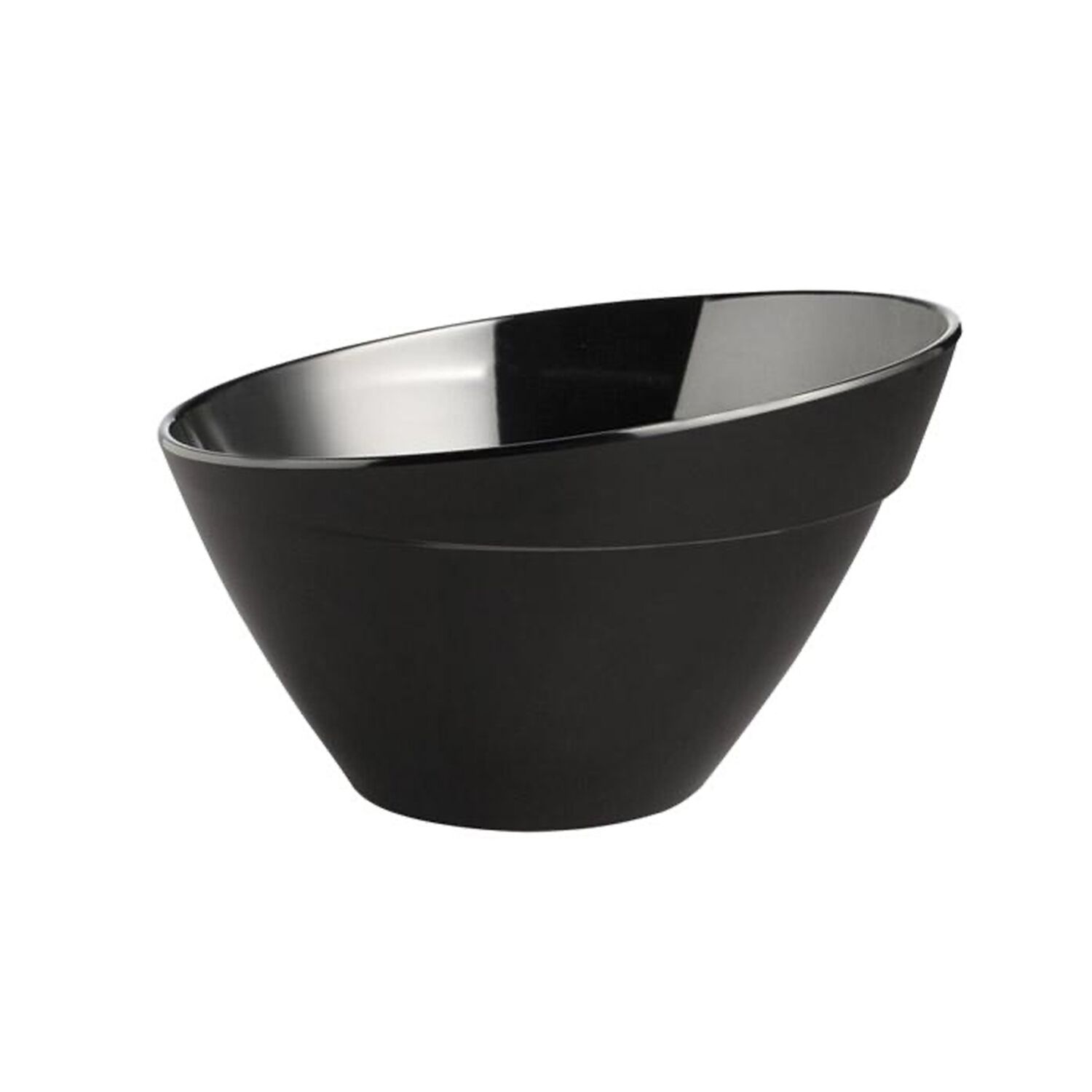 (6 pcs) Coupe - BALANCE - Mélamine - 400ml - carré - 145x145mm - Profondeur : 90mm - Noir
