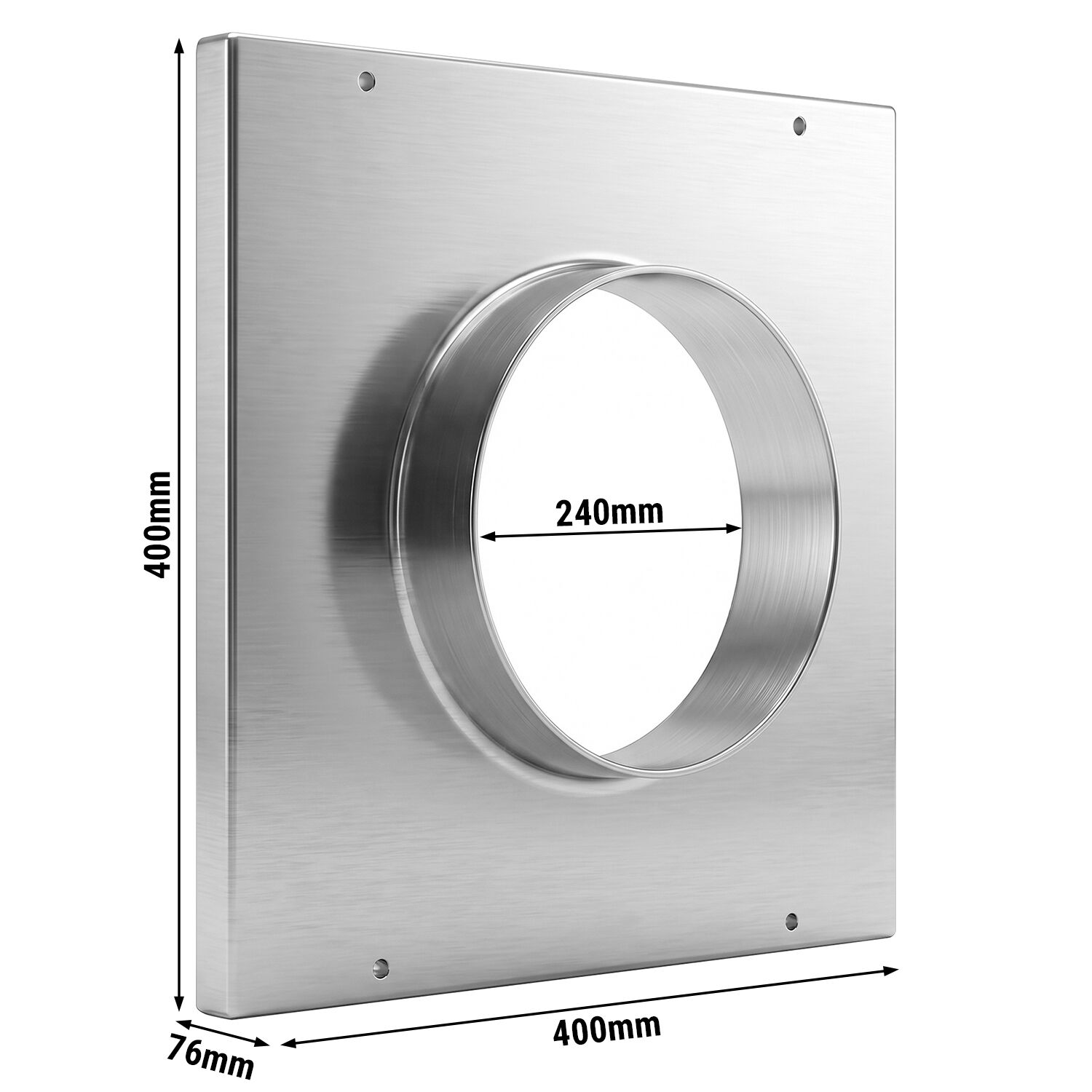 Ansaugstutze - Ø 240 mm - für Lüftungsrohre Ø 250mm