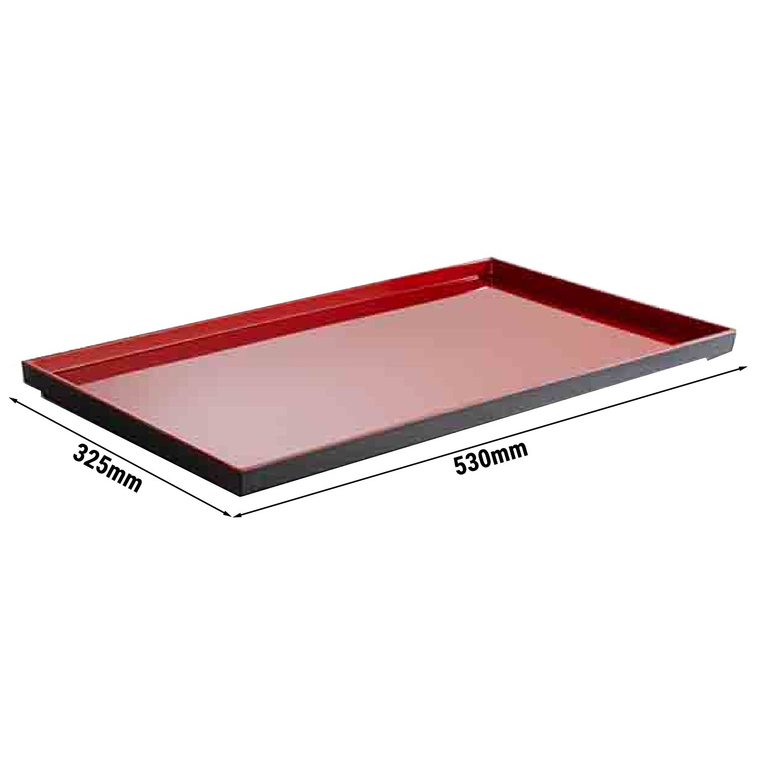 (6 pièces) Plateau GN 1/1 – ASIA PLUS – Mélamine – Hauteur : 30 mm – Noir