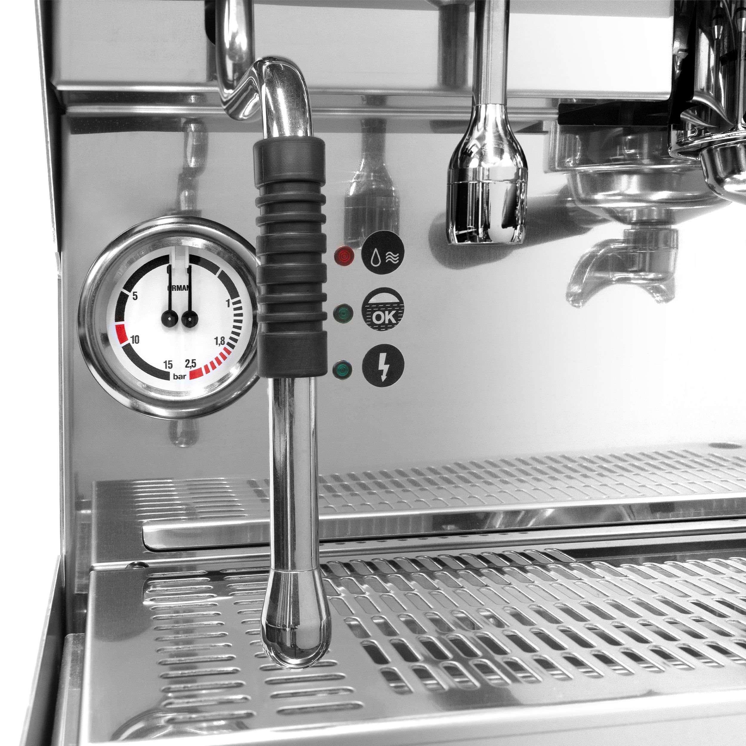 Machine à café porte-filtre « Allegro » – 2 groupes – avec système de préinfusion inclus