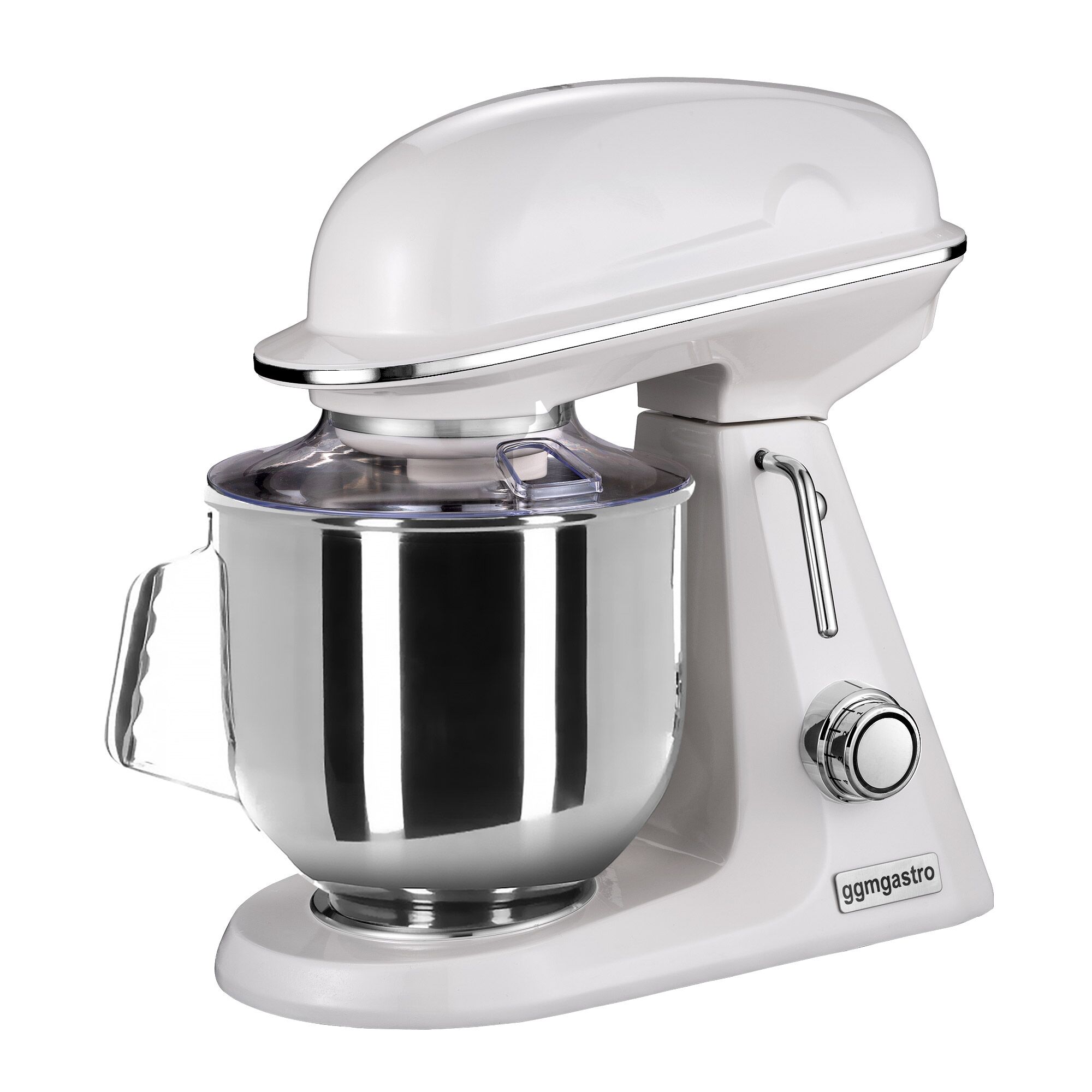 Countertop Commercial Planetary Mixer - 7L - 350W - incl. 3 attachments - Milk White