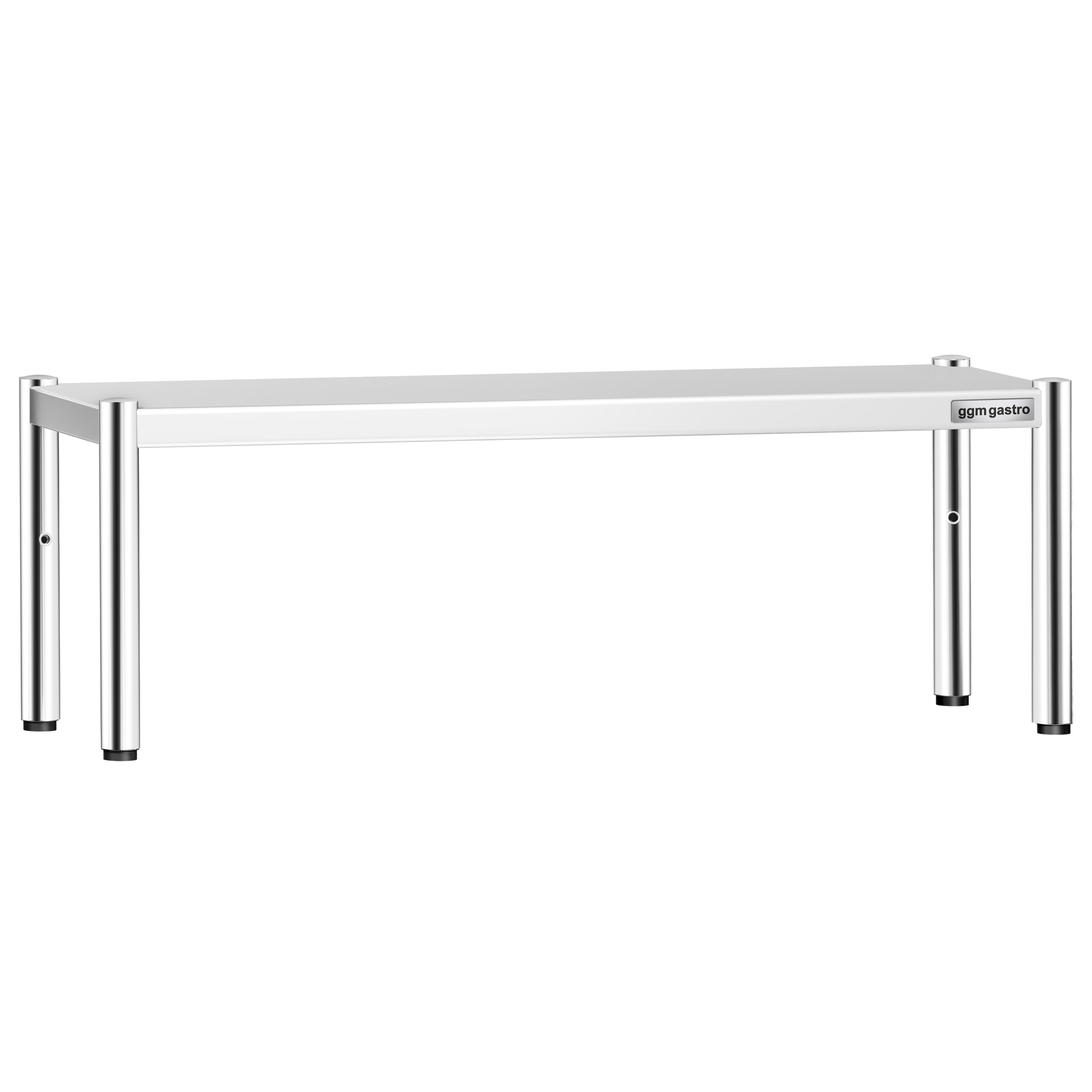 Étagère supérieure en inox – 1 niveau – 1415 × 370 mm – hauteur réglable