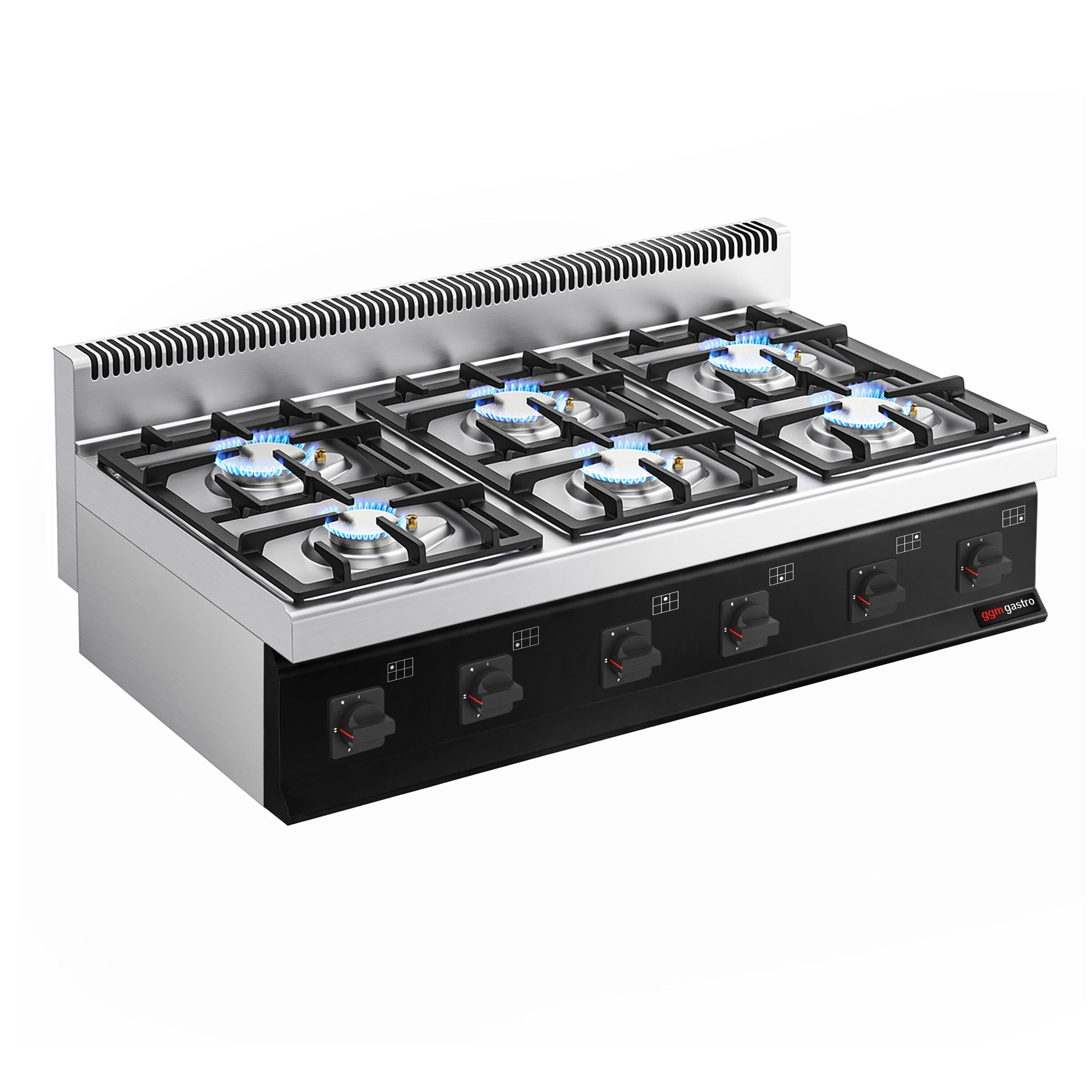 Fourneau à gaz – 36 kW – 6 brûleurs