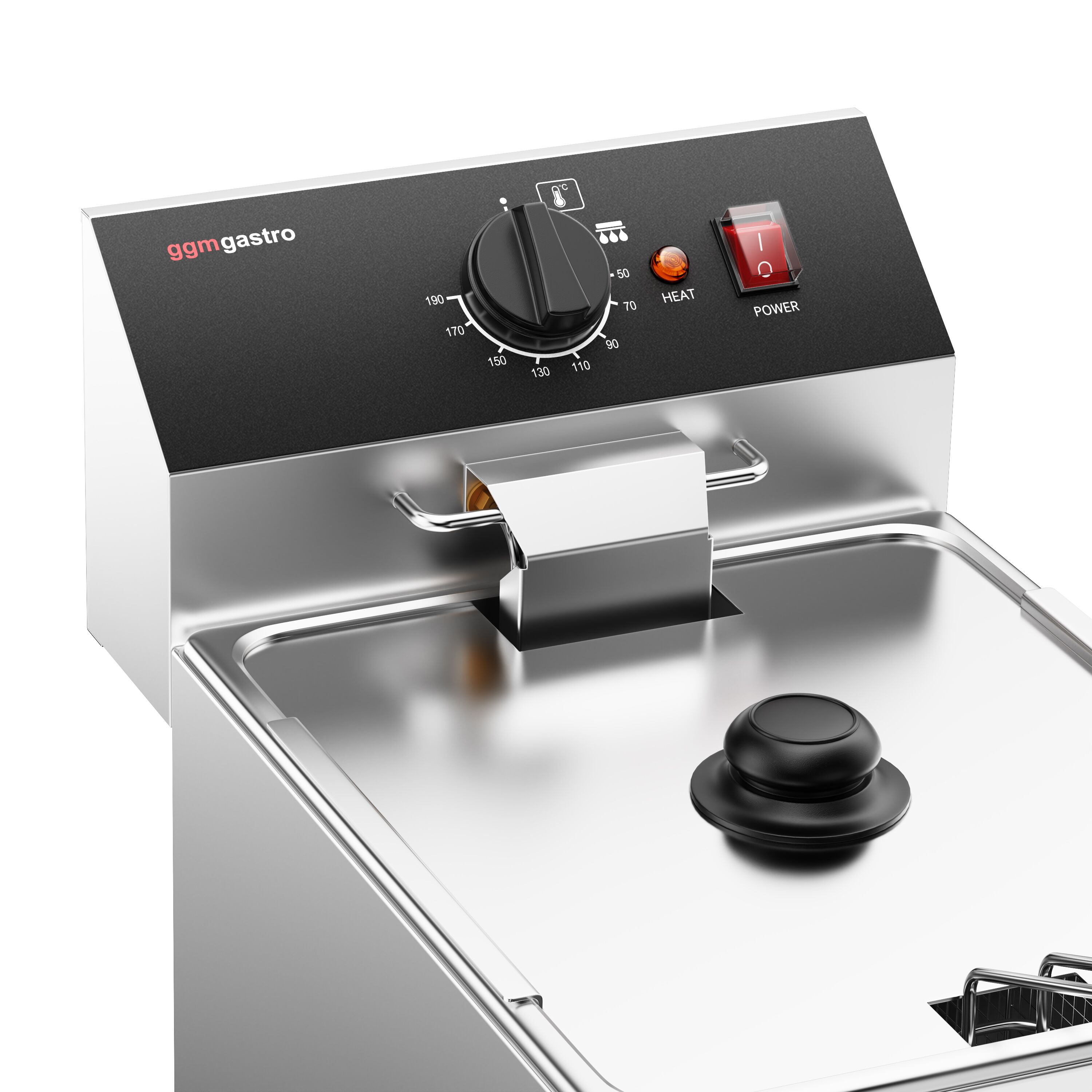 Friteuse électrique – 12 litres – 3,25 kW – avec robinet de vidange