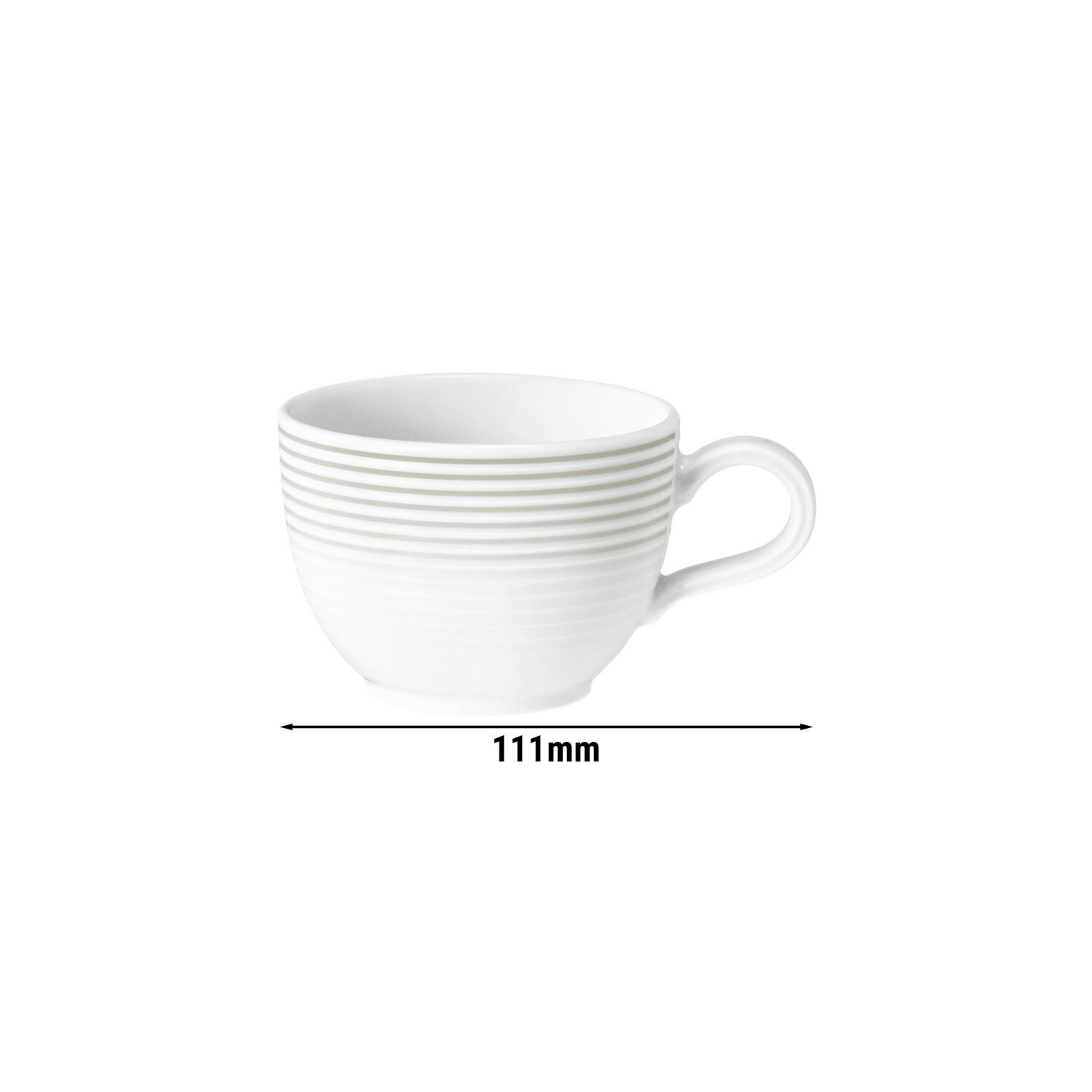 (6 pièces) SELTMANN WEIDEN | Tasse à café Tulipe – 180 ml – Gris perle