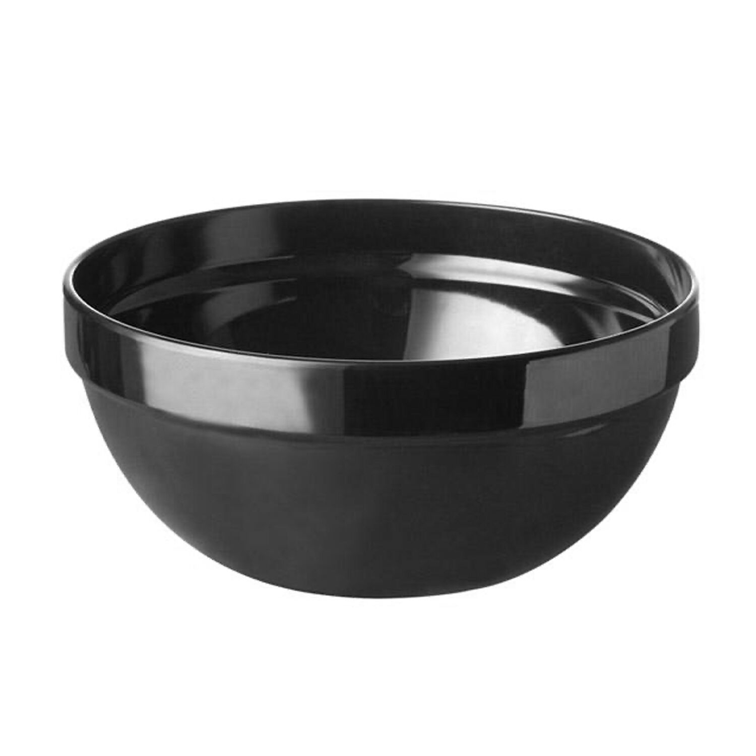 (6 pcs) Coupe - CASUAL MAXI - Mélamine - 2,5L - Ø 230mm - Profondeur : 105mm - Noir