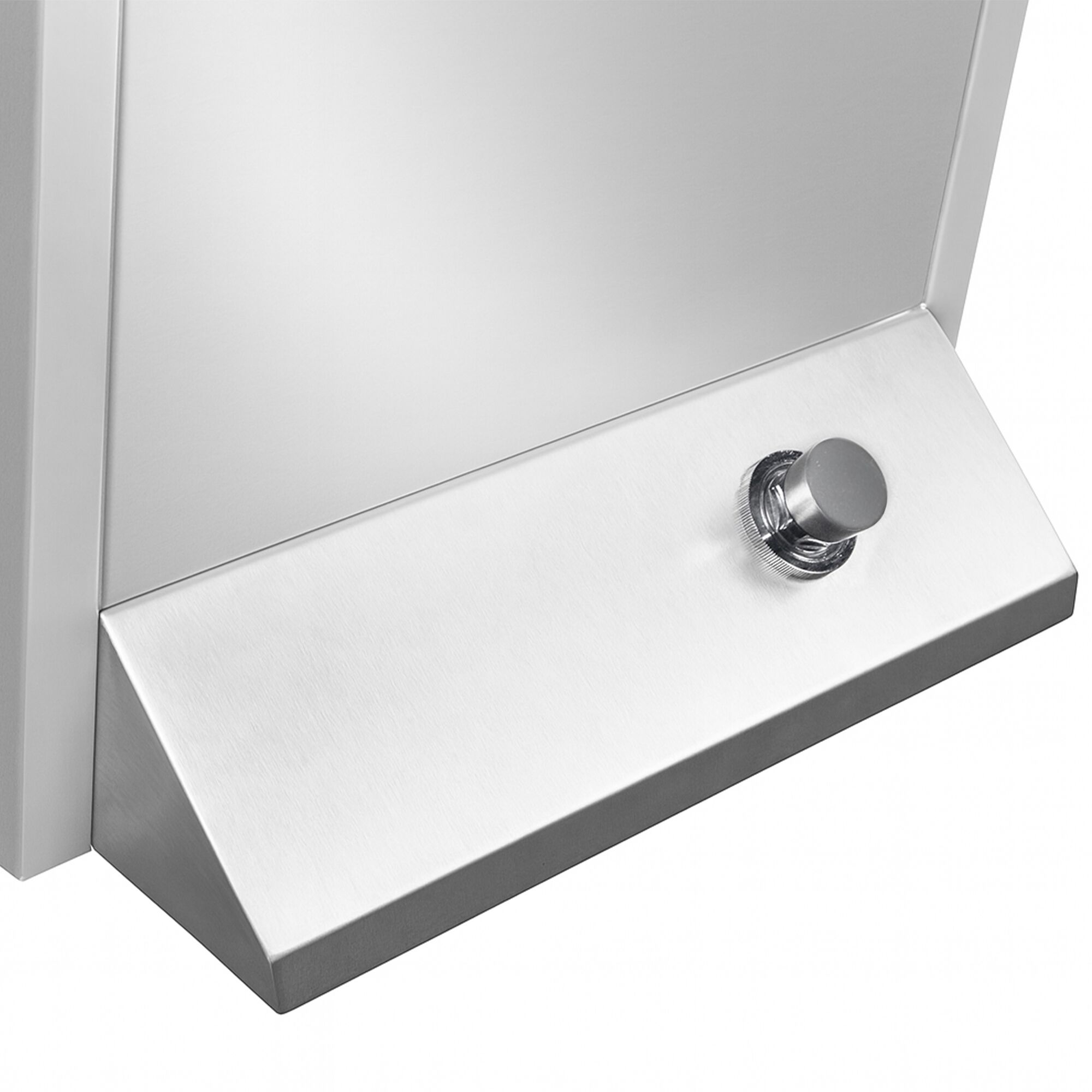 Lave-mains - Acier inoxydable - avec commande au pied, distributeur de savon & distributeur d’essuie-mains papier