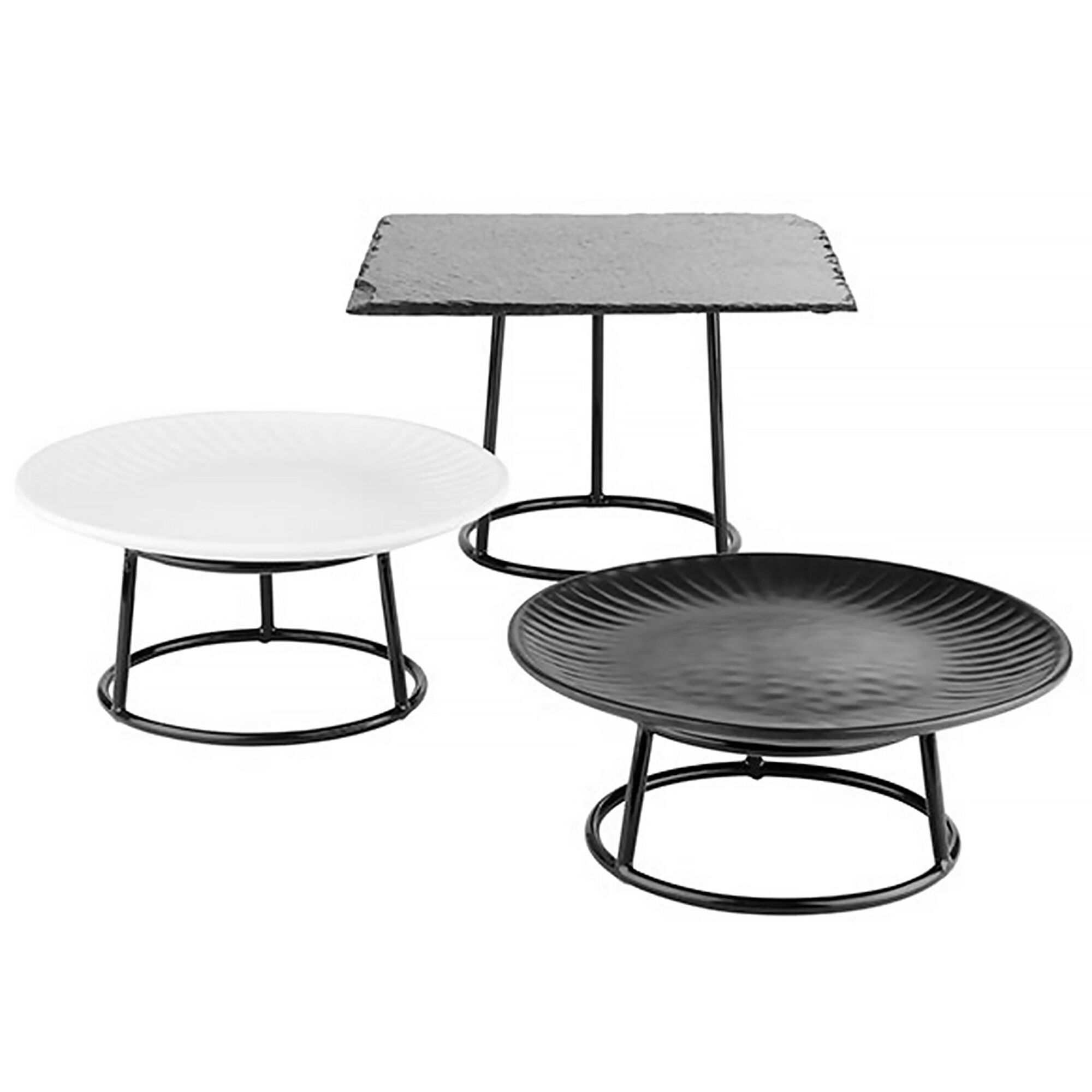 Support de buffet - MULTI ROUND - métal - rond - Hauteur : 80 mm
