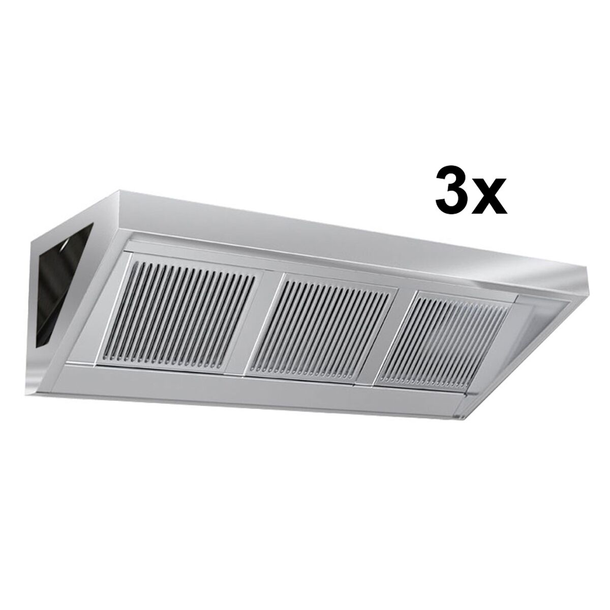 Hotte murale – 4200 mm – avec filtre et éclairage
