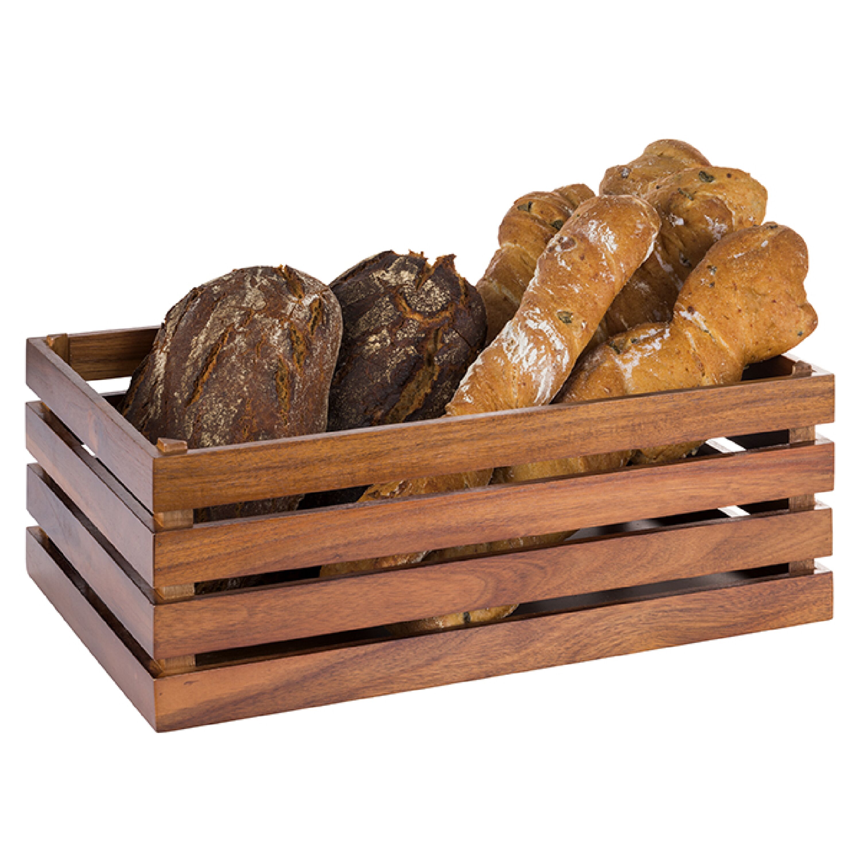 Caisse pour buffet - SUPERBOX - Bois - Brun - rectangulaire - Hauteur:200mm - compatible avec GN 1/1