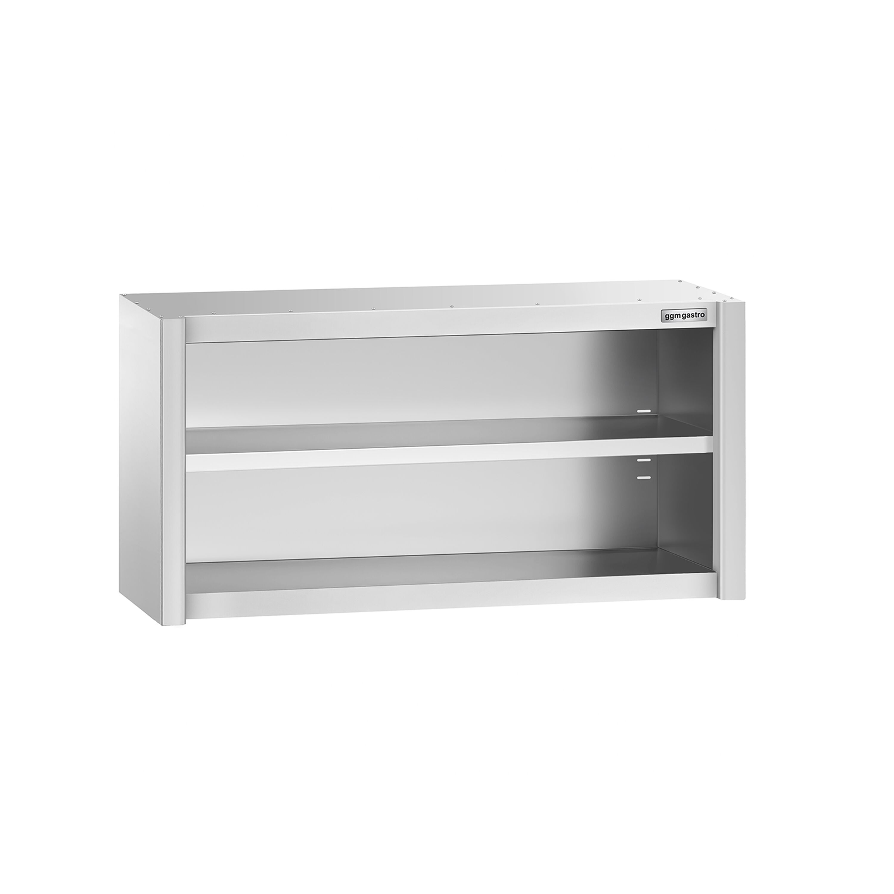 Armoire murale en acier inoxydable PREMIUM - 1200x400mm - sans portes (ouvert) - 650mm de haut