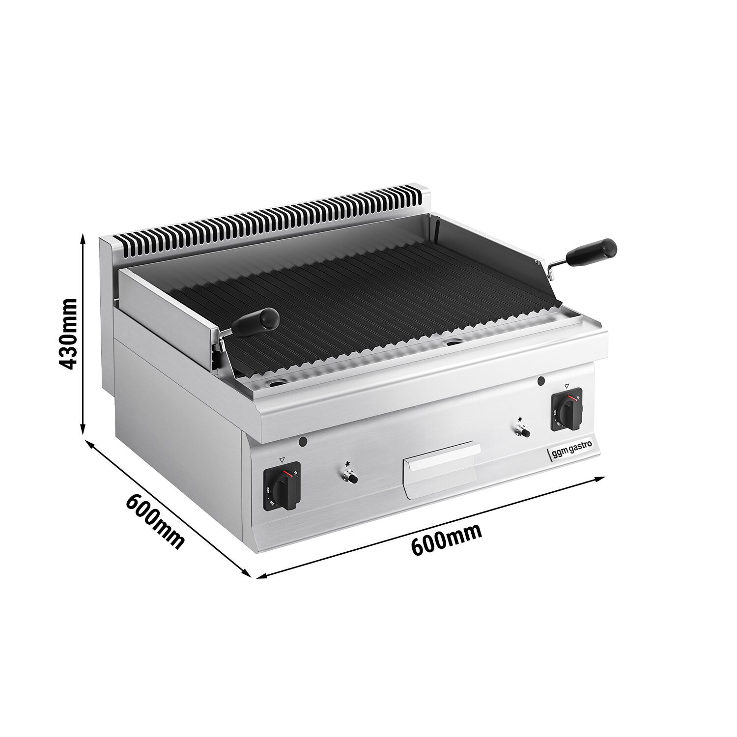 Lavastensgrill gas (14 kW)-swivel matlagning Grill