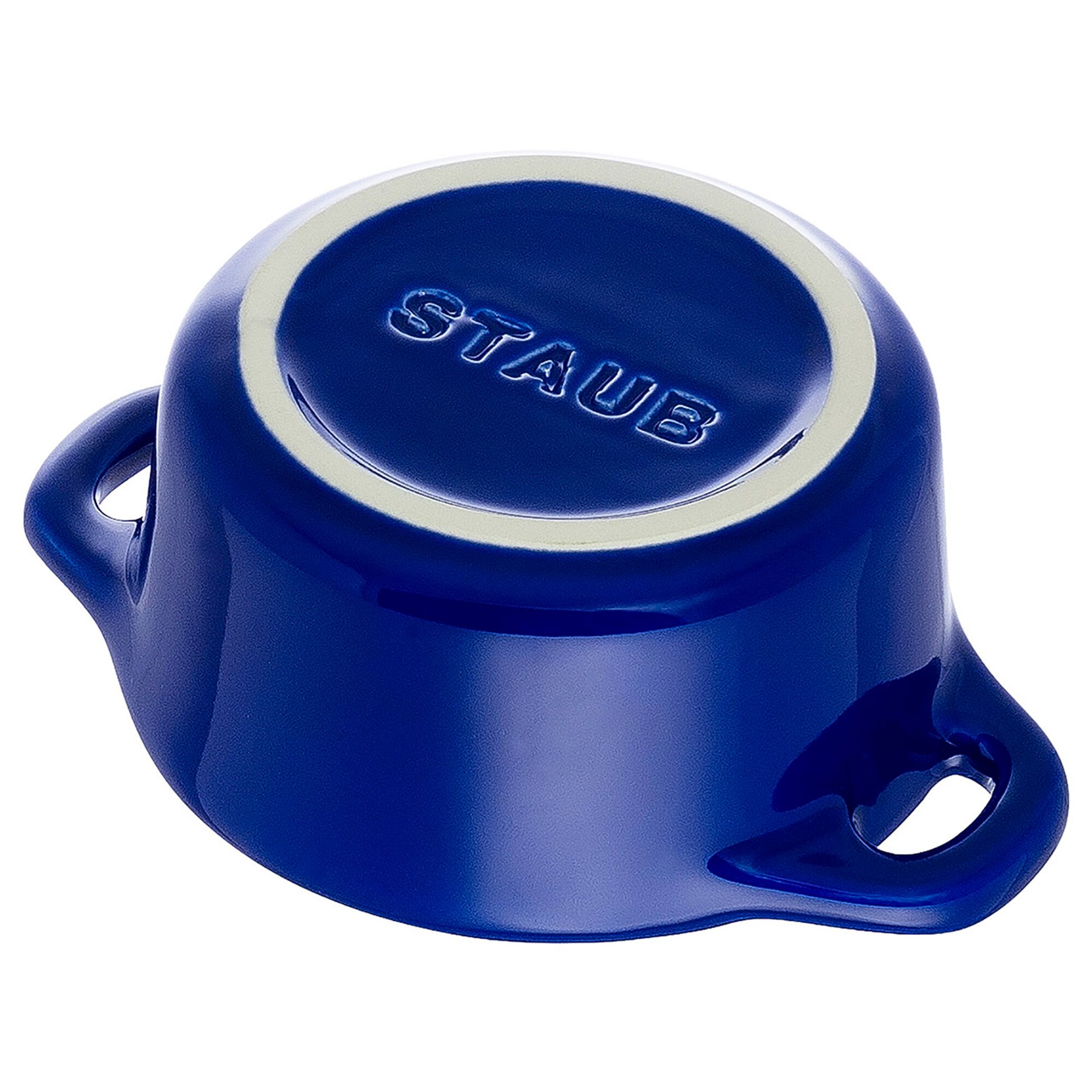 STAUB| Ceramic Mini Cocotte, Round – Dark Blue - Ø 100 mm - Oven-Safe, All Hobs