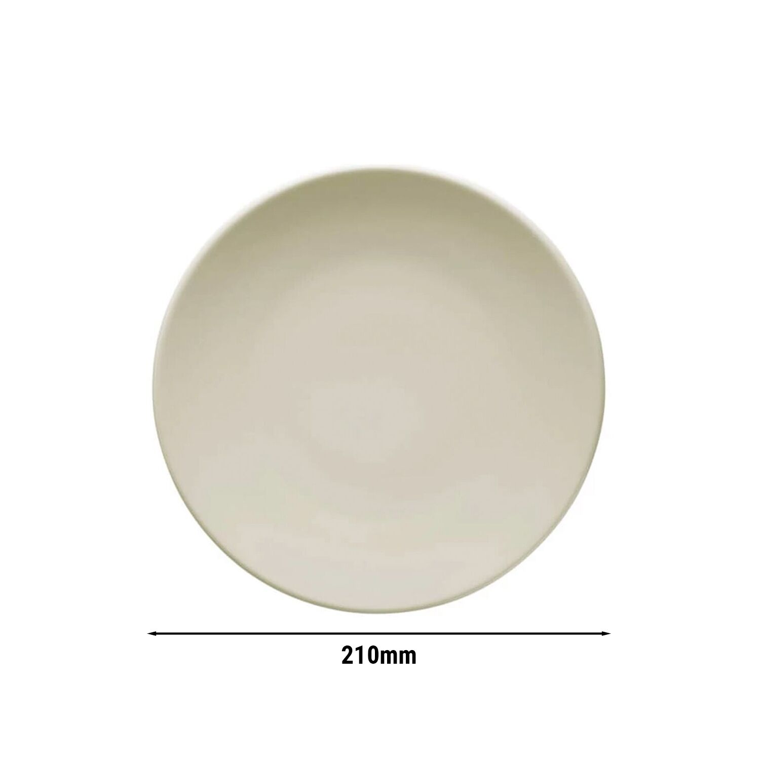 (24 pièces) TEOS - Assiette - Plate - Ø 210 mm - Crème