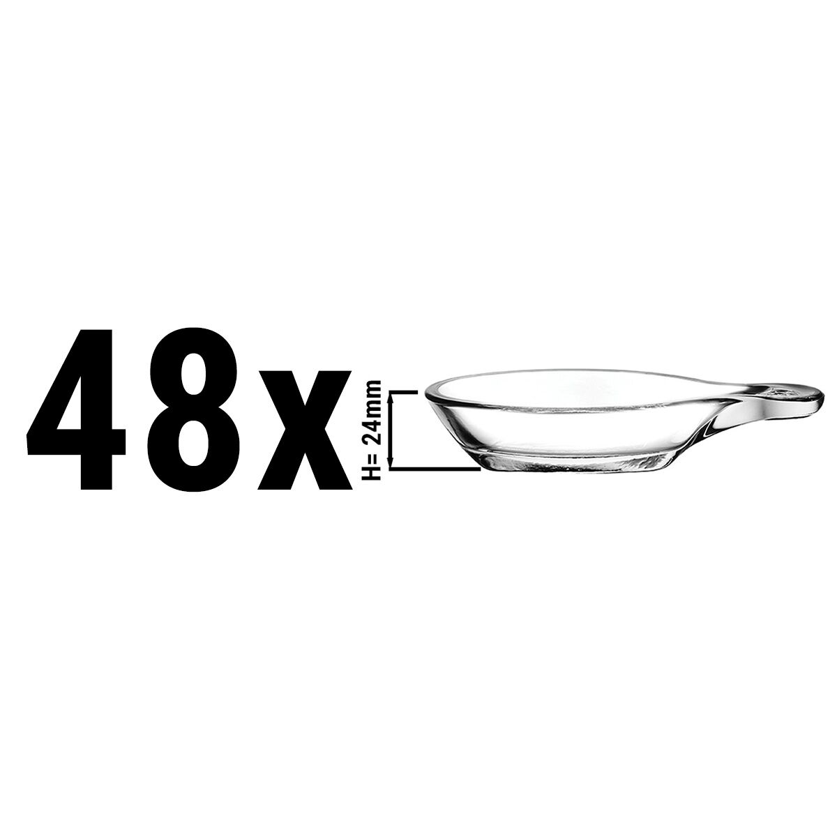 (48 Stück) GASTROBOUTIQUE - Glasschale - 35 cc
