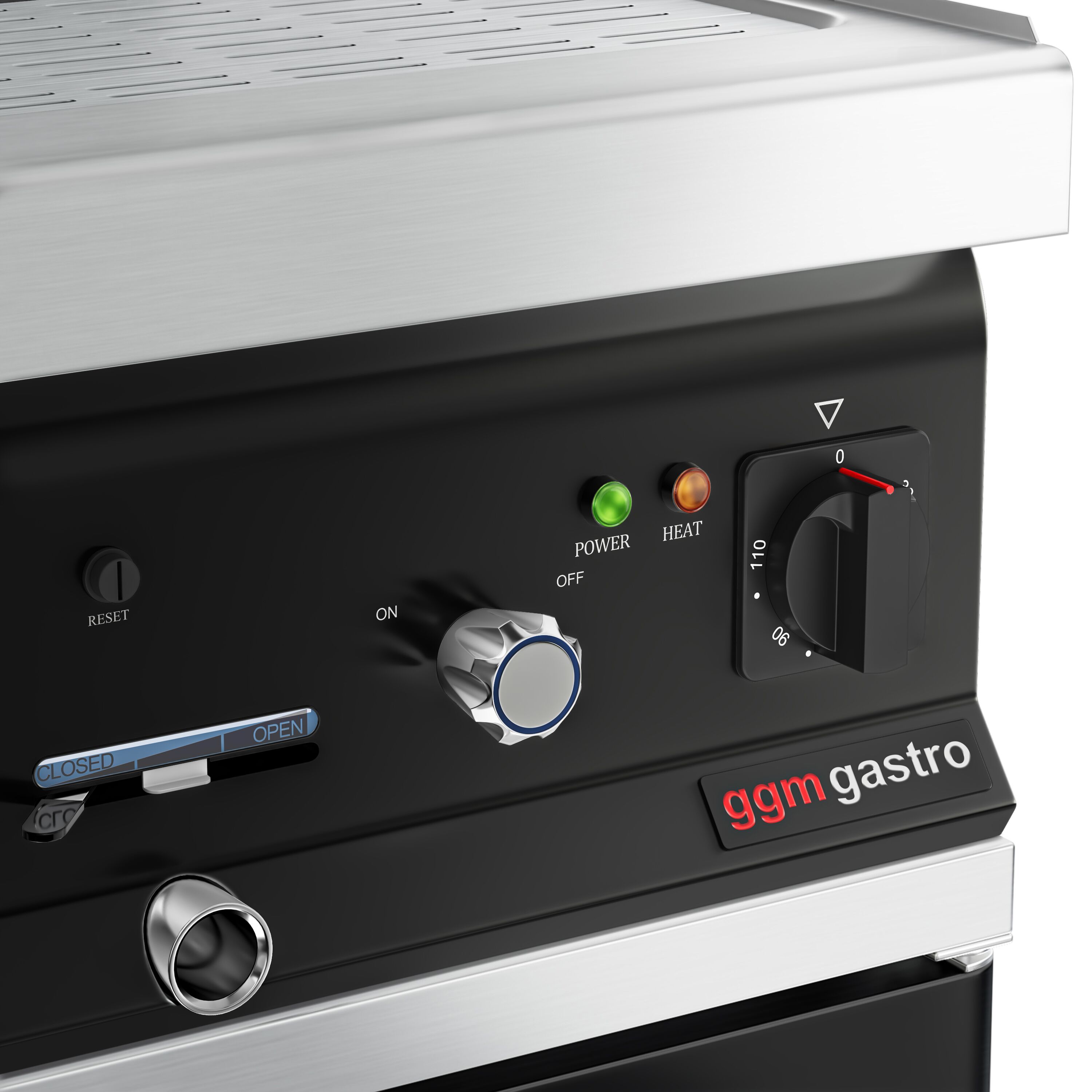 Cuiseur à pâtes électrique avec robinet – 26 L – 6 kW – incl. soubassement avec 1 porte