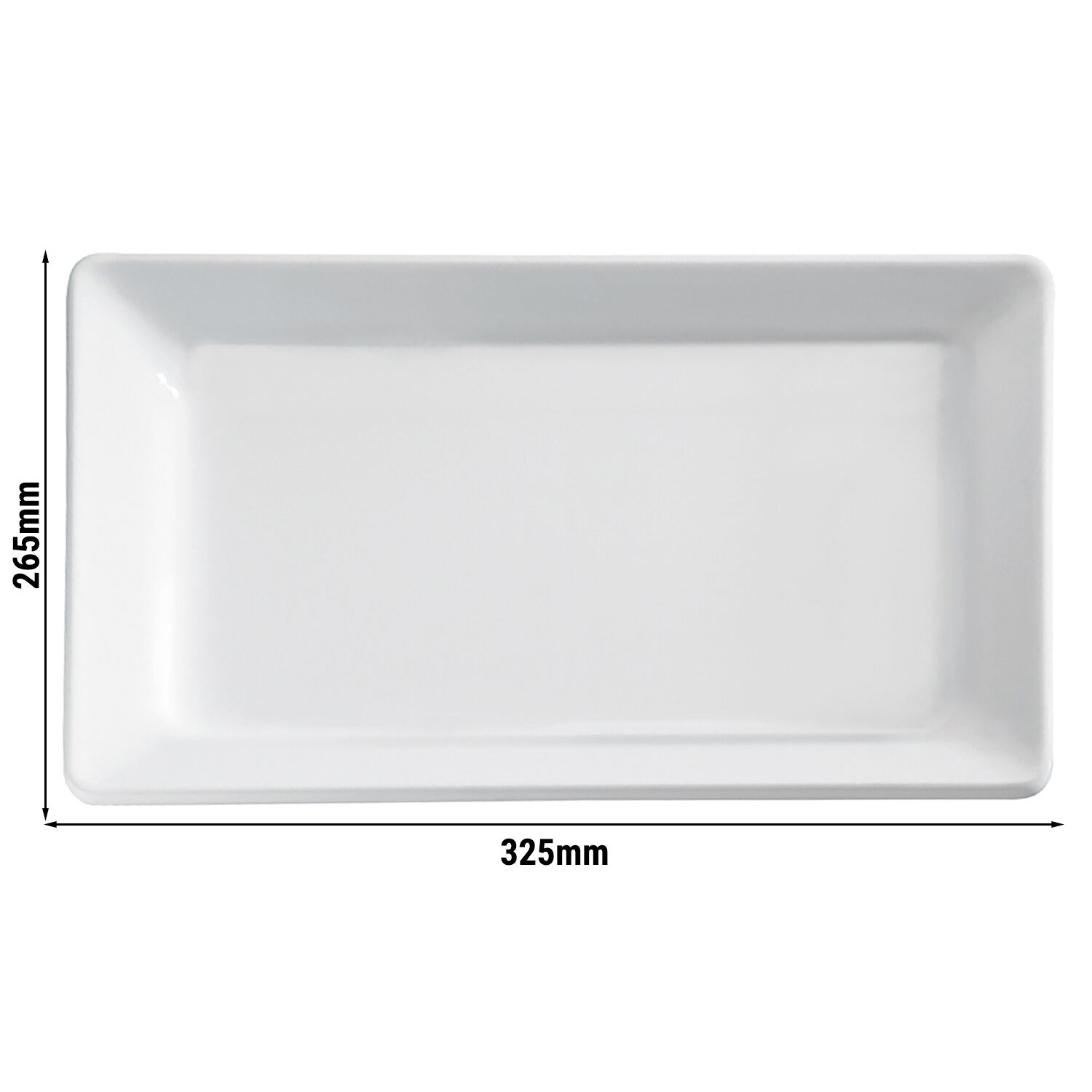 (6 pièces) Plateau GN 1/2 – FRIENDLY – PET – Hauteur : 30 mm – Blanc