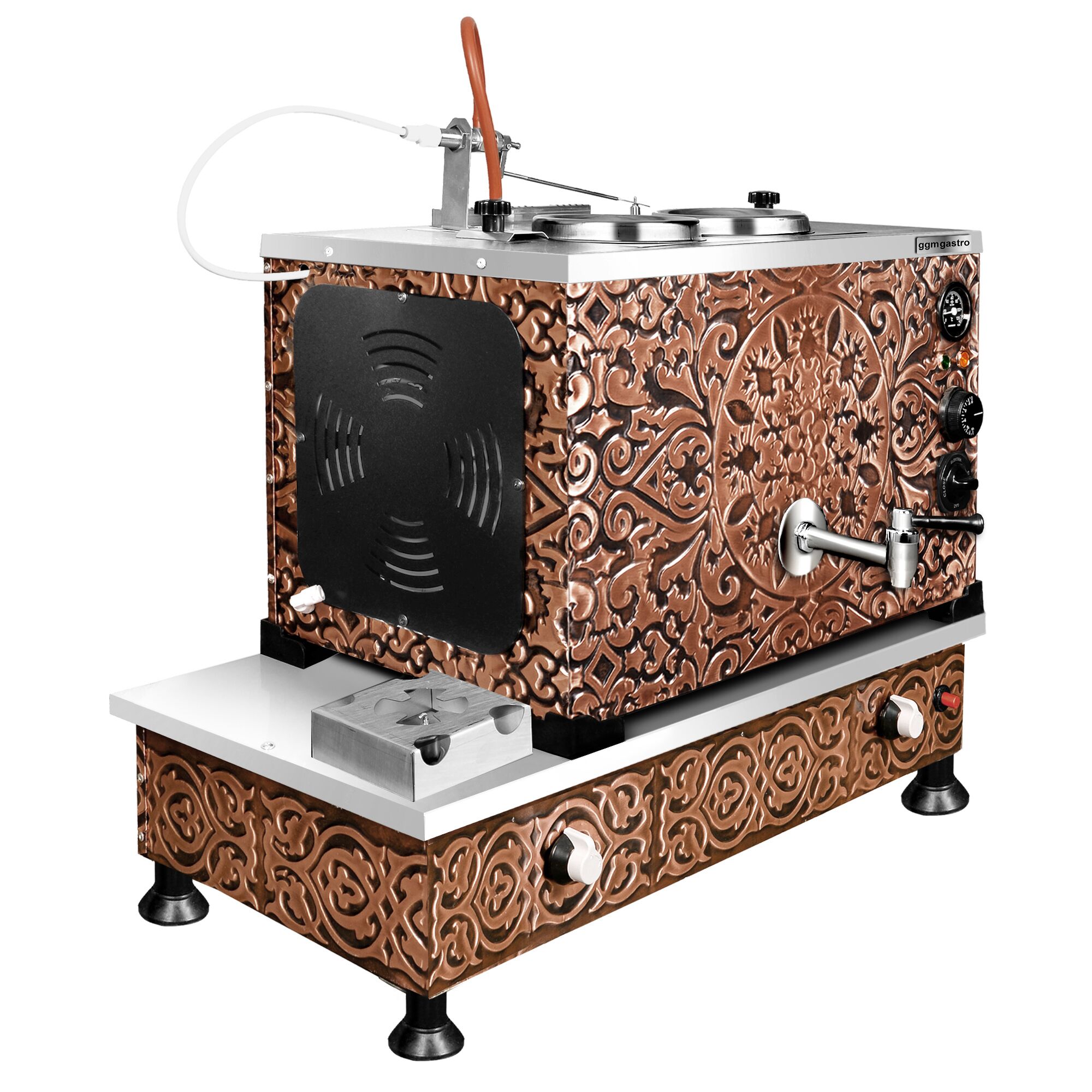 Commercial Gas & Electric Copper Tea Urn - 770mm - 22 Litres