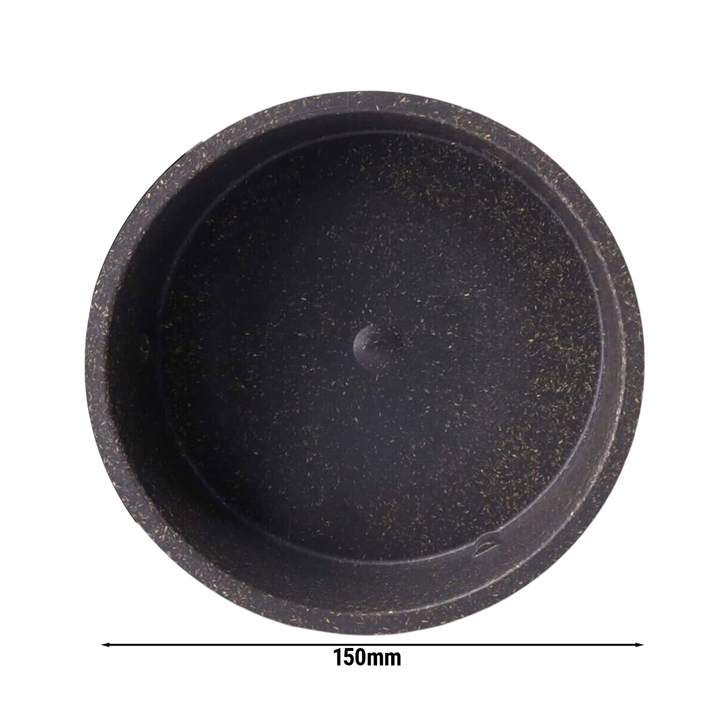 (60 pcs) Bol à salade - Bio-compound - 650ml - Ø 150mm - Profondeur : 60mm - Gris