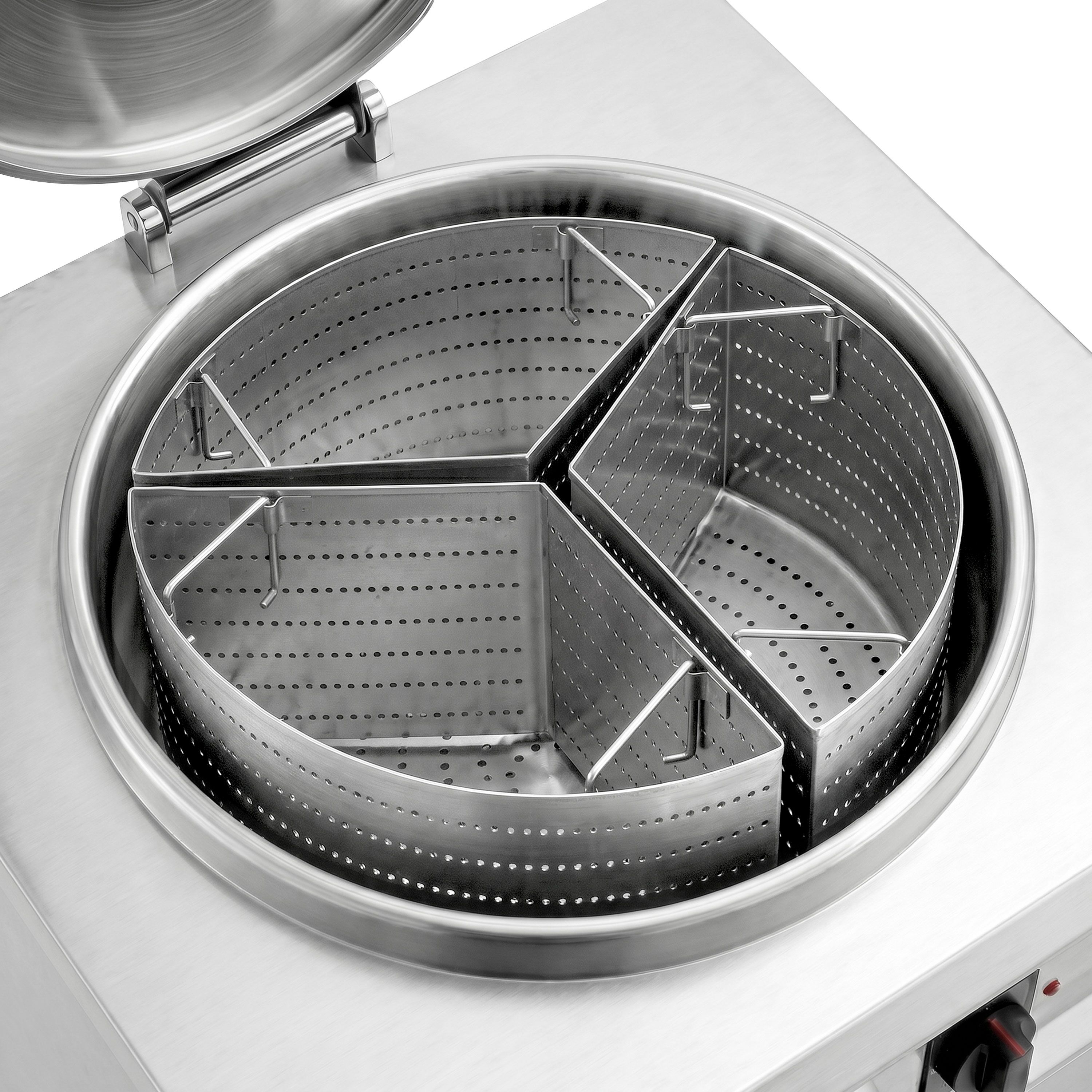 Boiling Pan Basket Set 900 Serie - Ø560xH440mm - GN 1/1 - for Boiling Pans 150L - Series 900 Serie - 3x GN 1/3