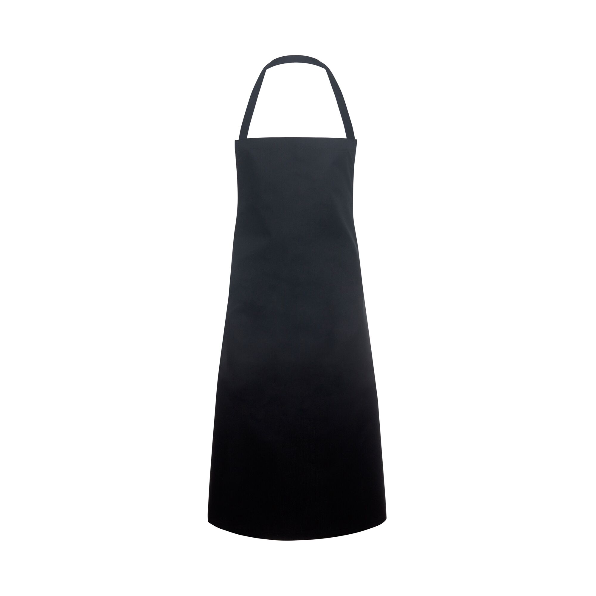 KARLOWSKY | Bib Apron Basic – Black - 750×1000 mm - Fixed Neck Strap 600 mm - 100% Polyester