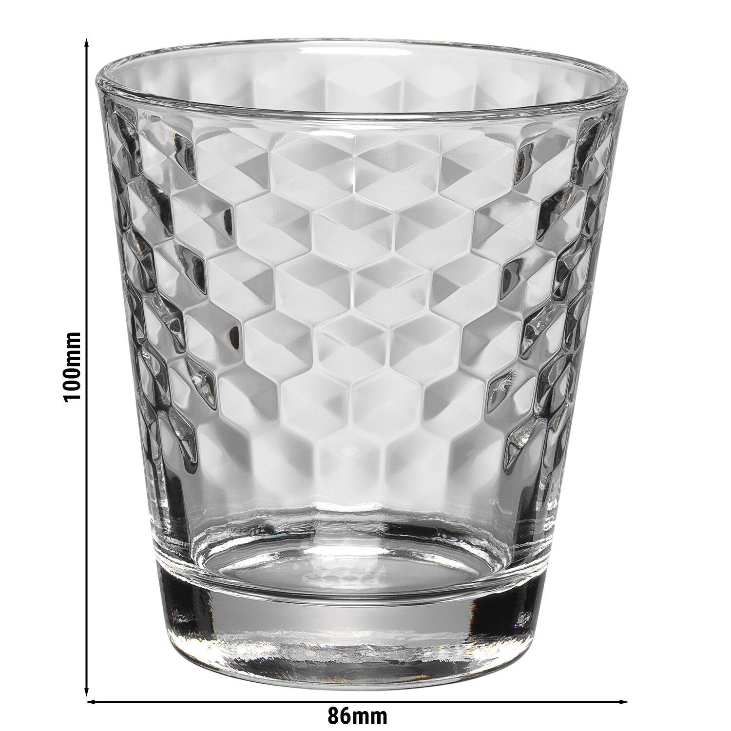 (4 pièces) WMF | Tumbler - Design Honeycomb - 230 ml - non calibré
