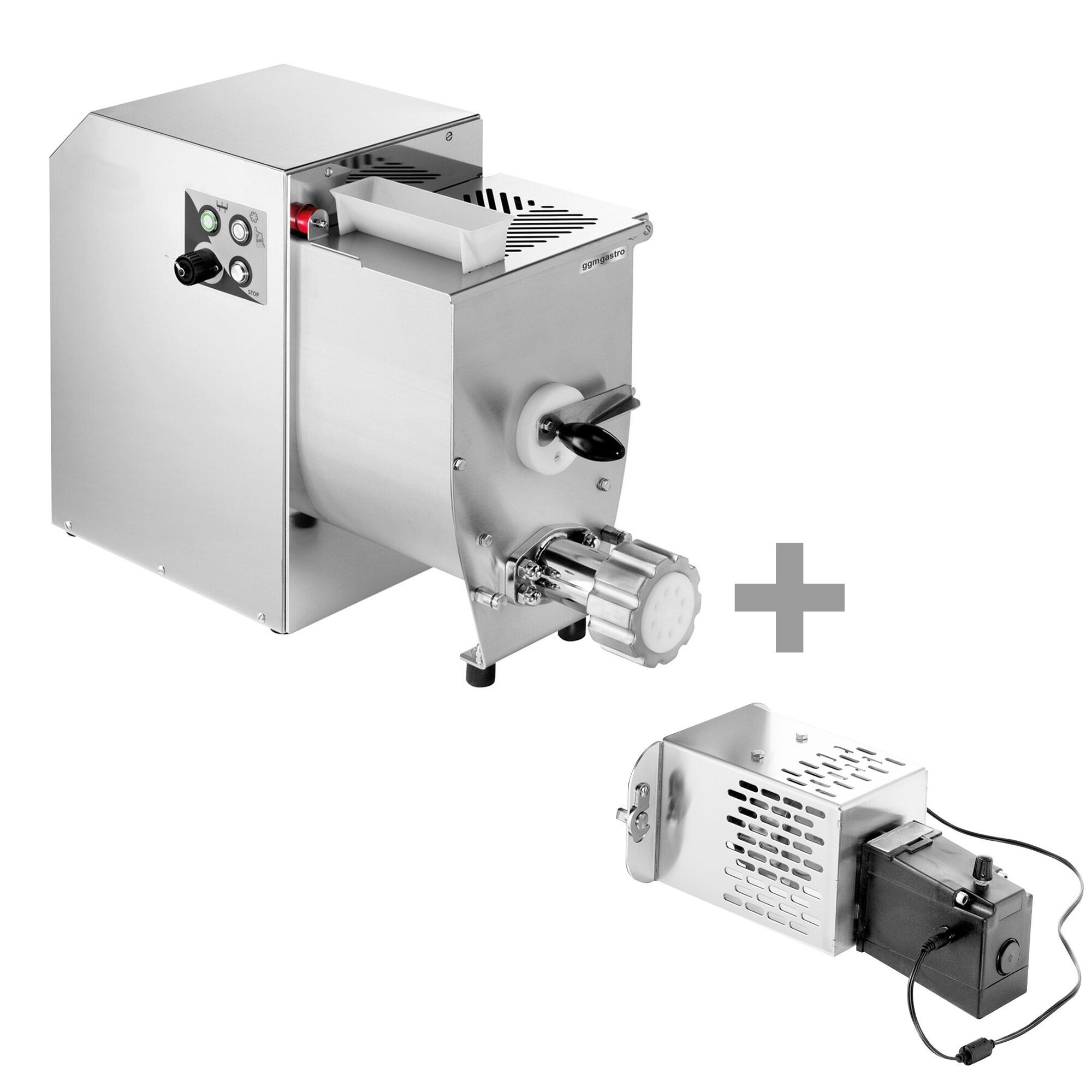 Machine à pâtes électrique – 8,4 kg/h – 750 watts – Ø 75 mm filière – incl. coupe-pâtes