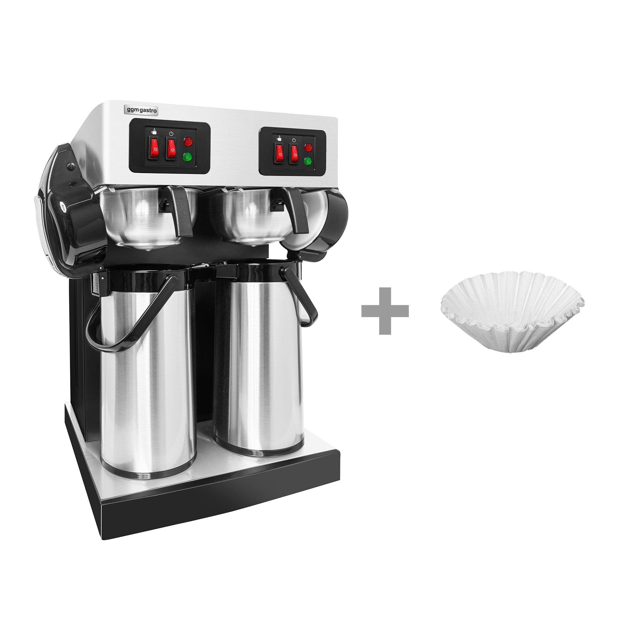 Aparat za filter kavu - 2x 2,2 l - uklj. 2 termosice sa pumpom