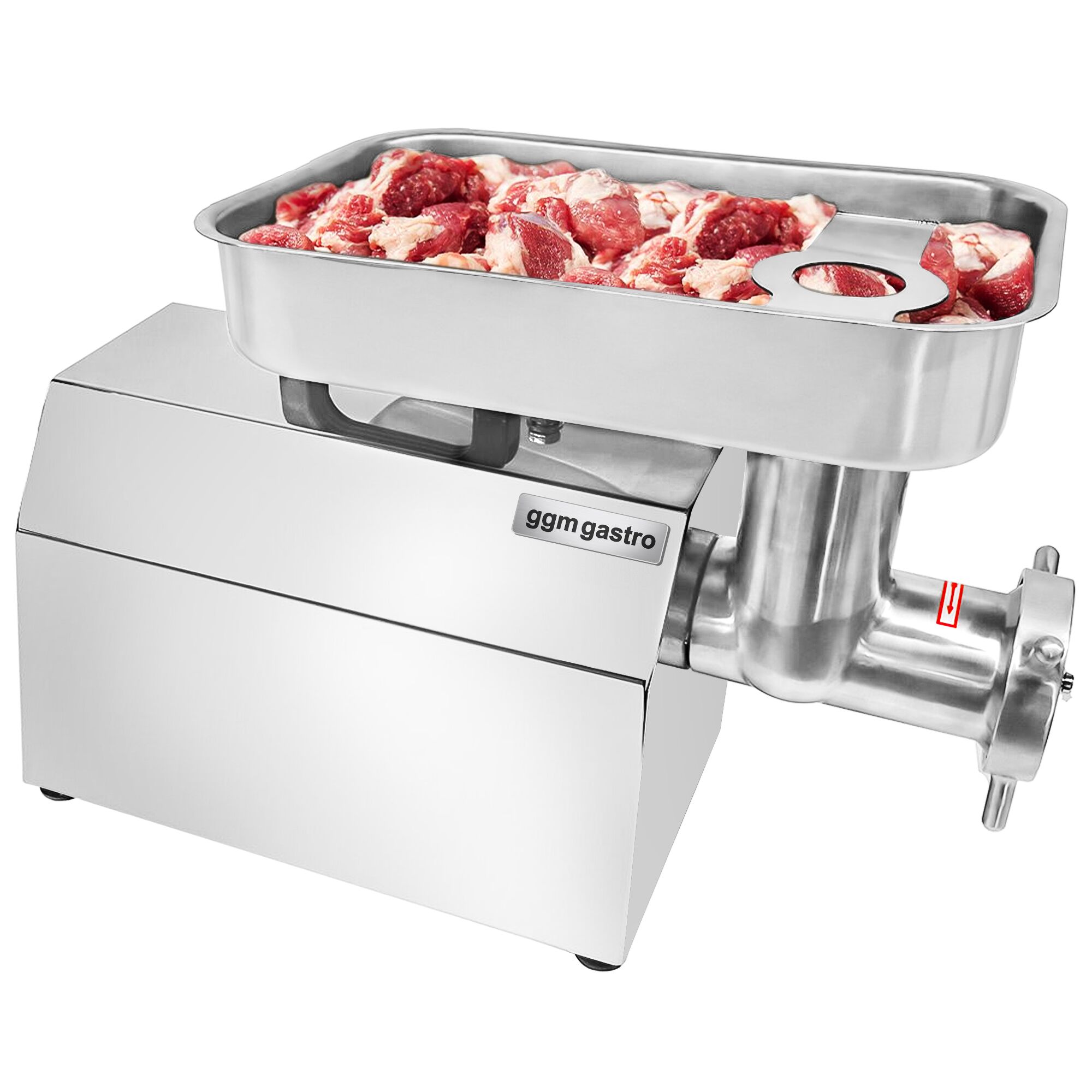 Manual Commercial Meat Mixer 22 - 28L - 25kg - 1.1kW - Reverse Function - incl. Meat Mincer - 450-480kg/h