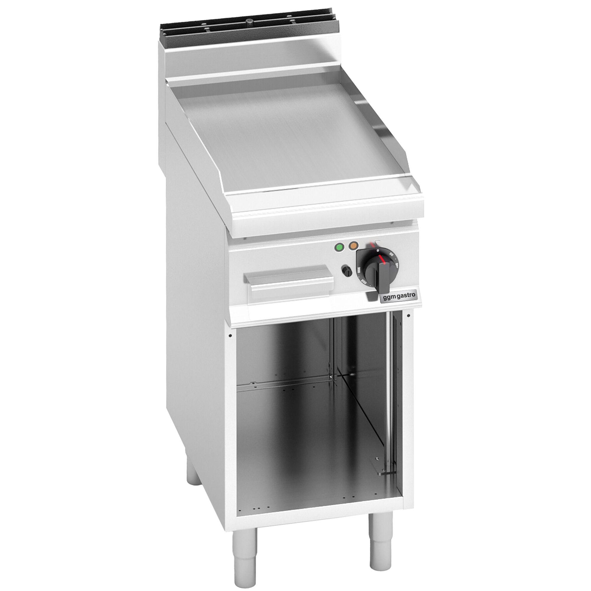 Plancha électrique - plaque acier - 4,8 kW - Lisse - Surface de cuisson : 400x714mm - incl. support