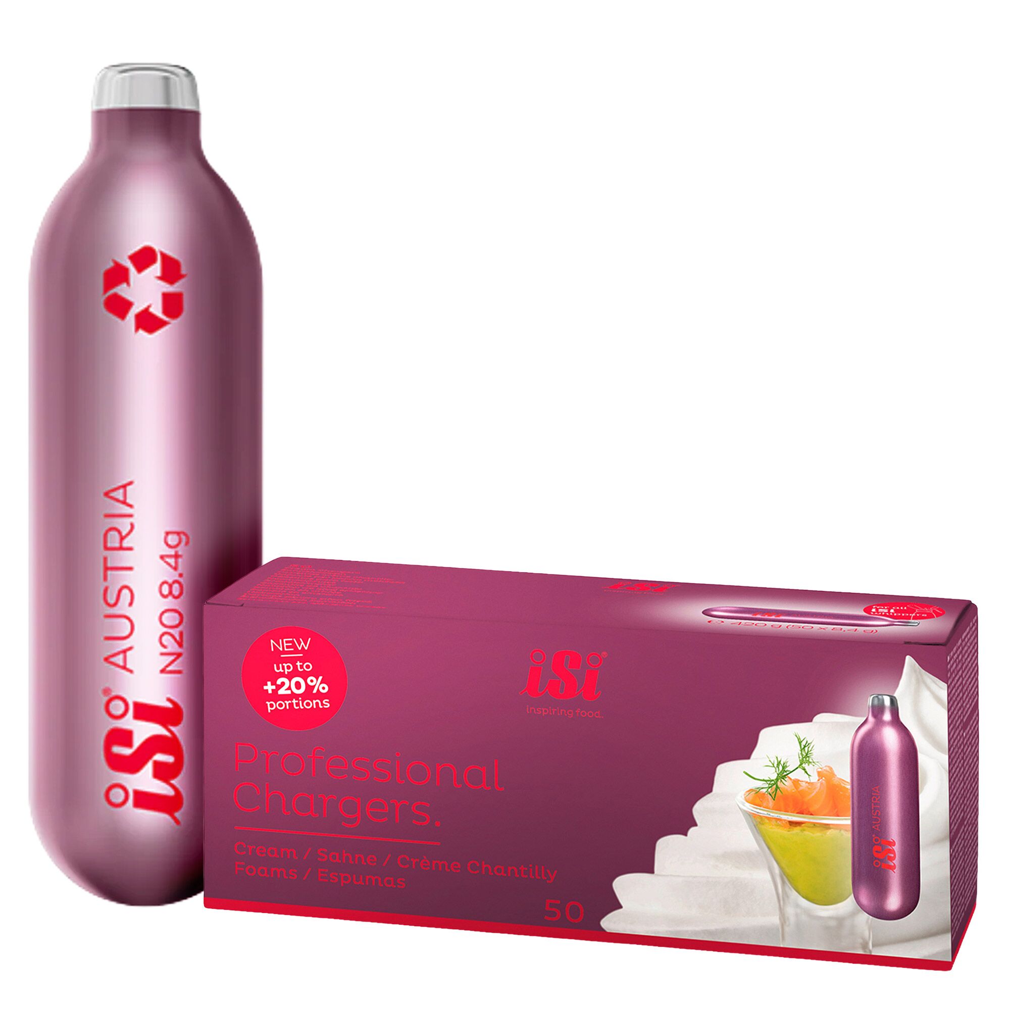 (50 pièces) ISI | Capsules pour distributeur de crème - 8,4 g