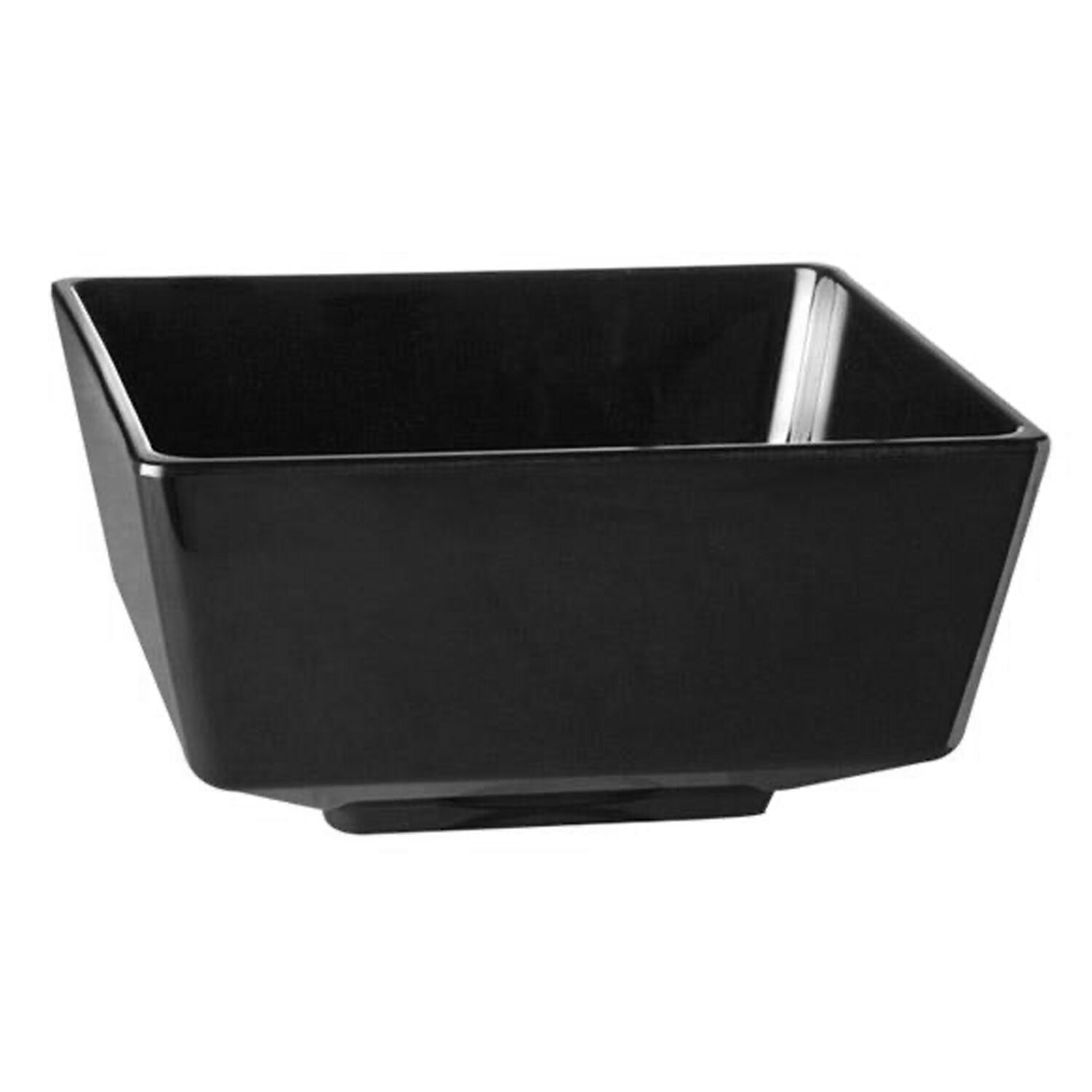 (6 pcs) Saladier - FLOAT - Mélamine - 4,7L - carré - lot de 6 - 250x250mm - Profondeur : 120mm - Noir