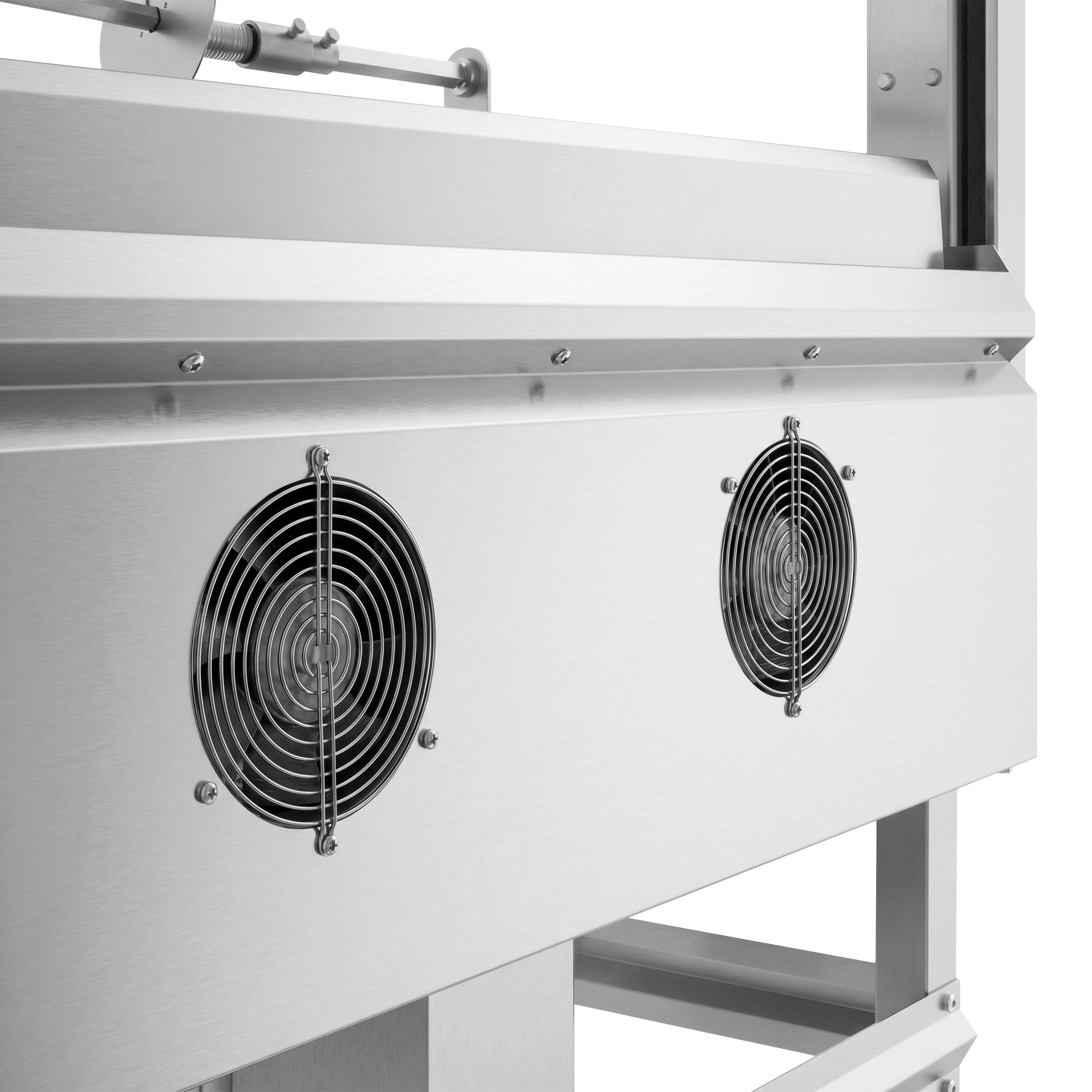 Électrique Machine à kebab - 14kW - pour 85kg de viande - broche horizontale (Cağ) - sur socle