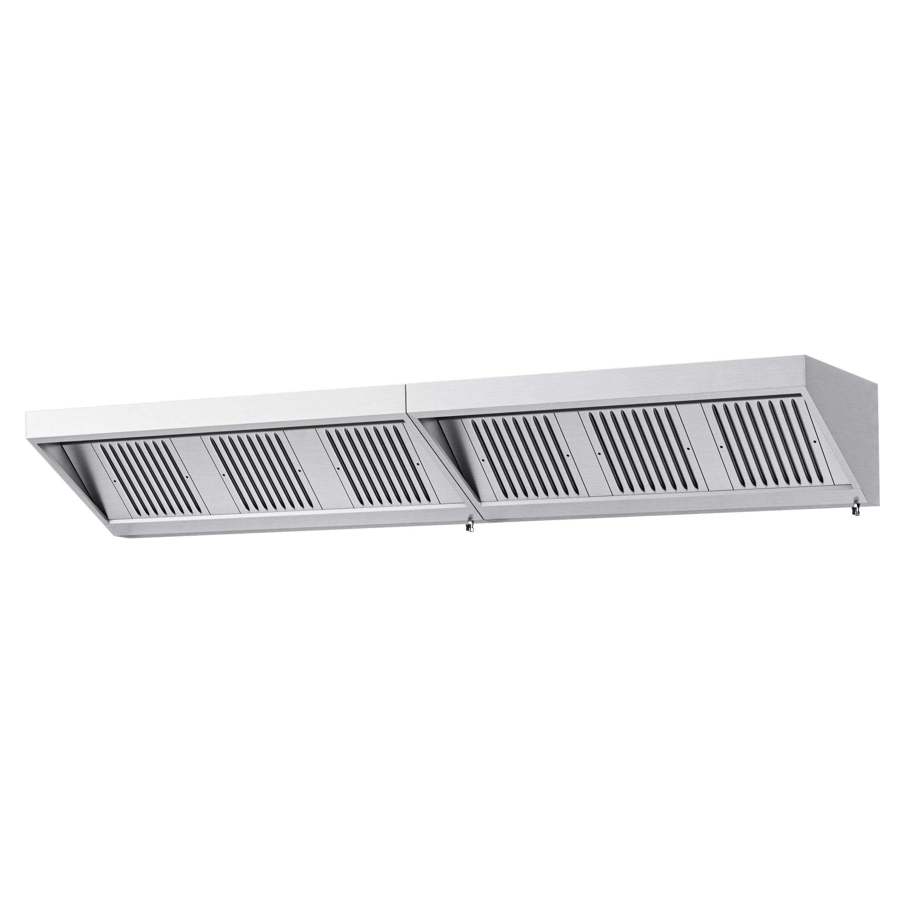 Fali elszívóernyő - 3400 mm - 700 mm mély - Labirintszűrő és világítás - motor nélkül