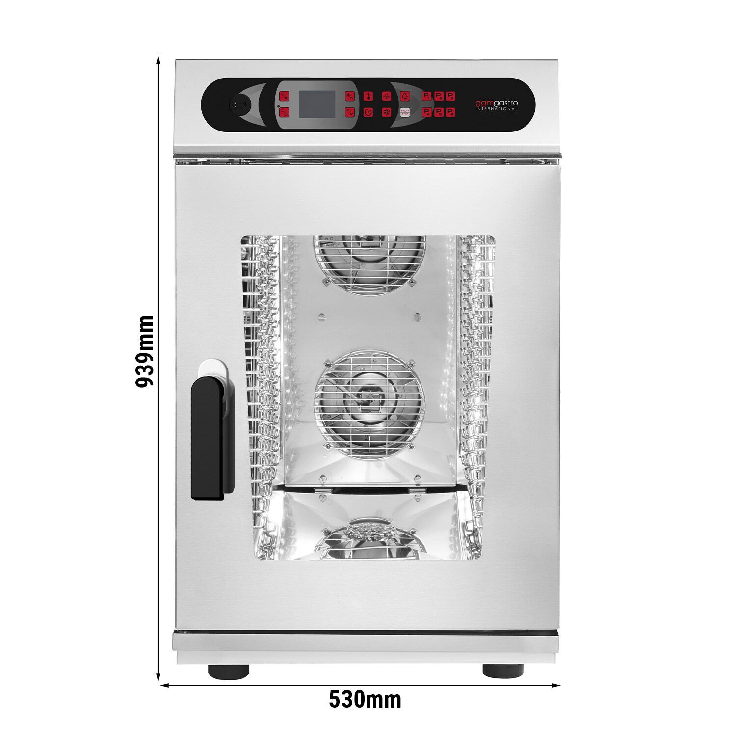 Four mixte – numérique – 10 × GN 1/1 – avec système de lavage inclus & sonde de température