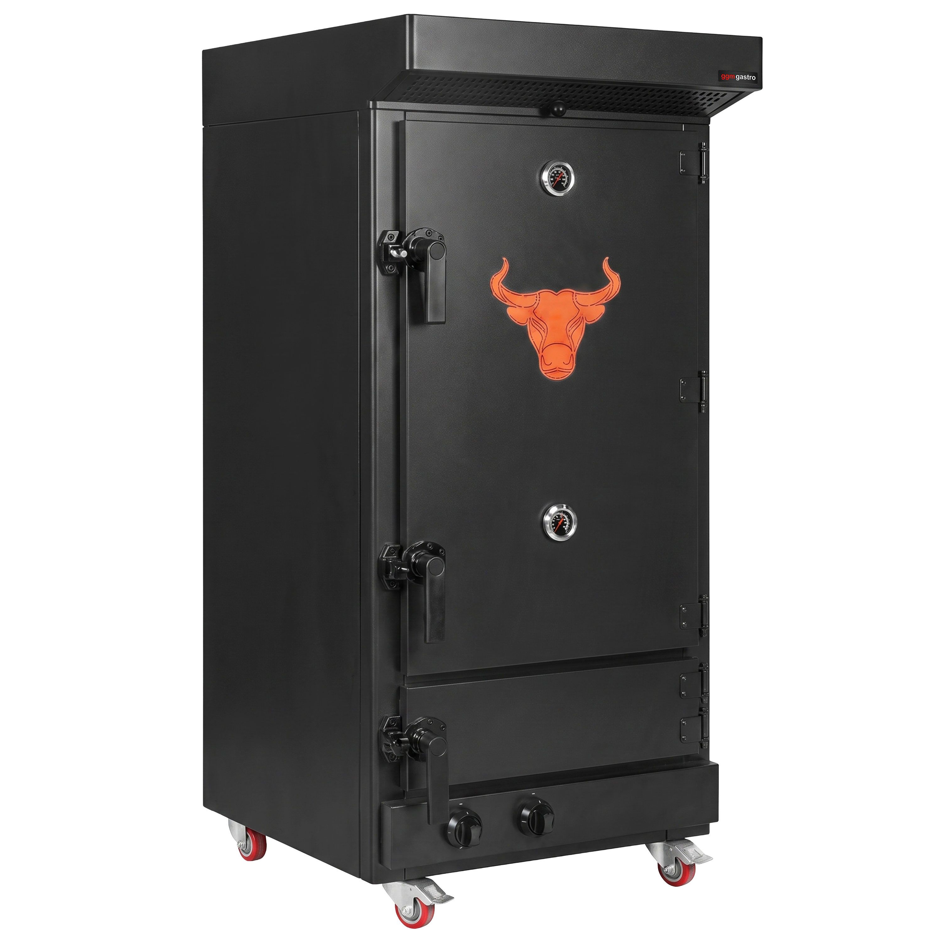 Gasrookoven met kook- en rookfunctie – 70 kg – incl. 4 draagstangen