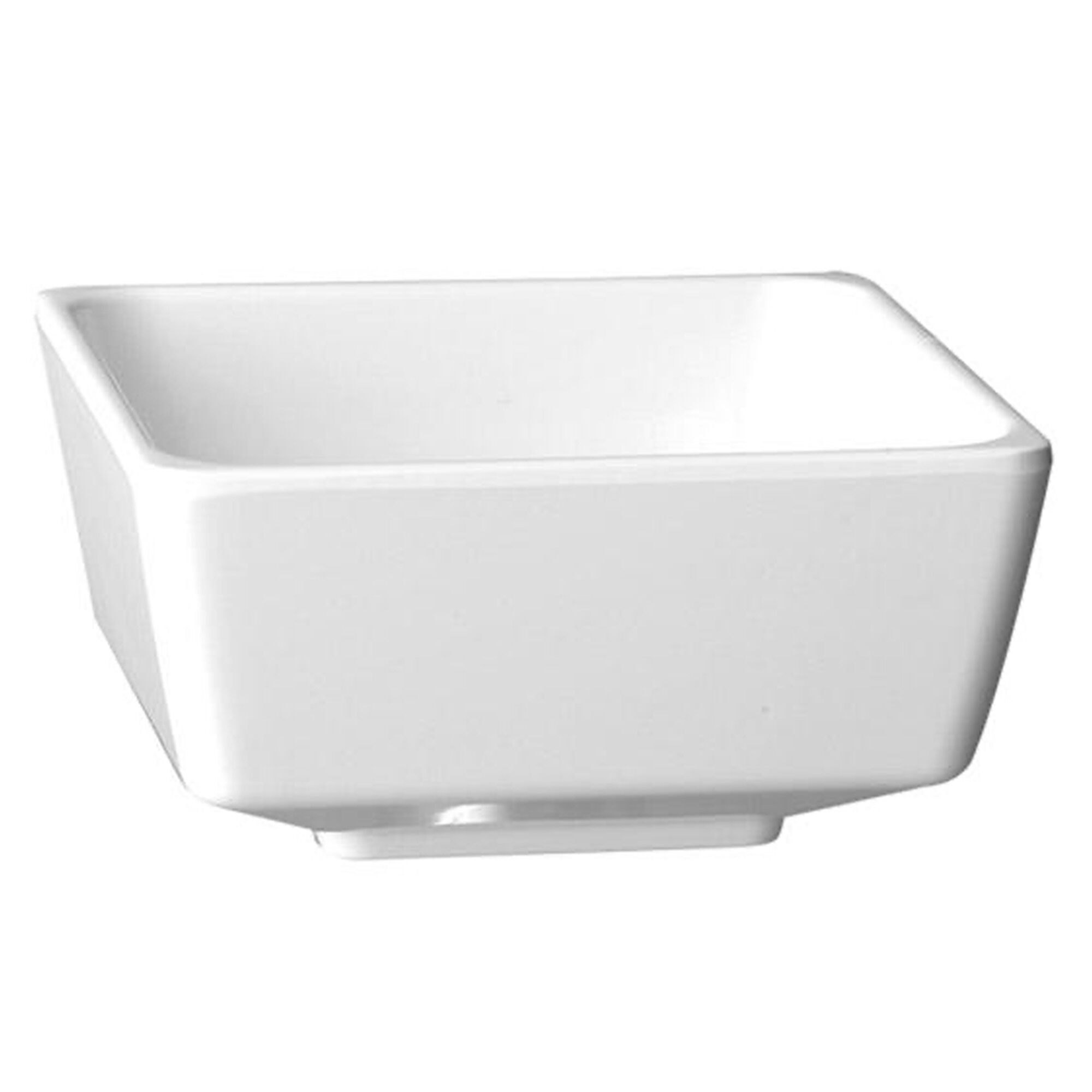 (6 pcs) Coupe - FLOAT - Mélamine - 0,5L - carré - lot de 6 - 125x125mm - Profondeur : 60mm - Blanc