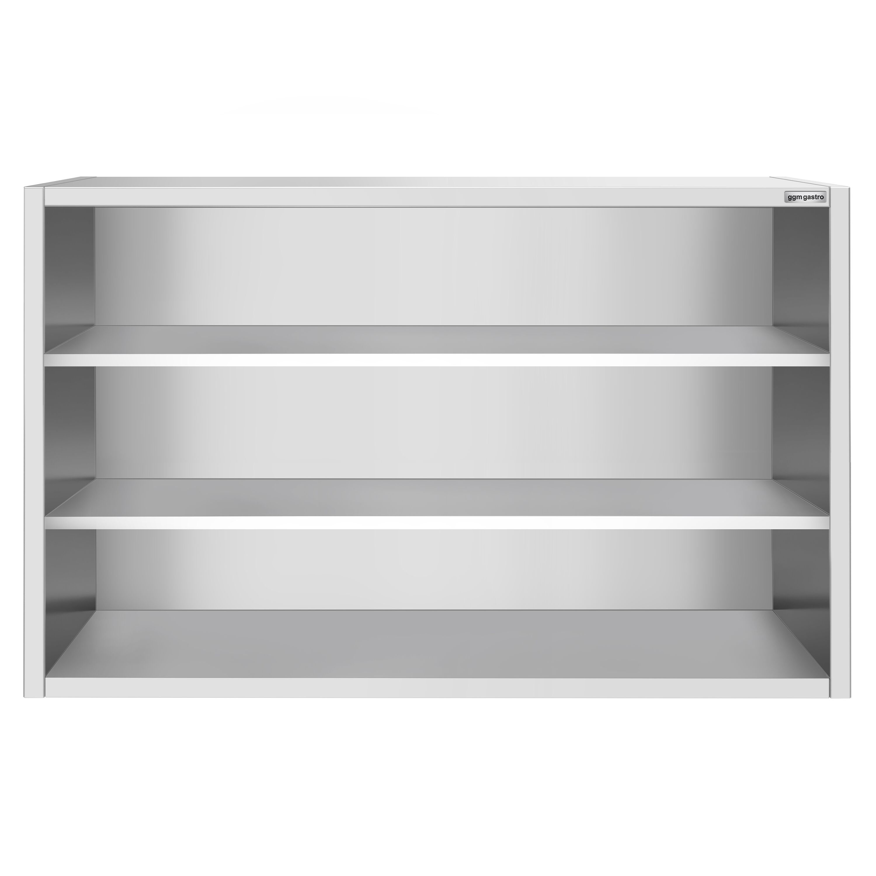 Armoire murale en acier inoxydable PREMIUM - 1800x400mm - sans portes (ouvert) - 1000mm de haut