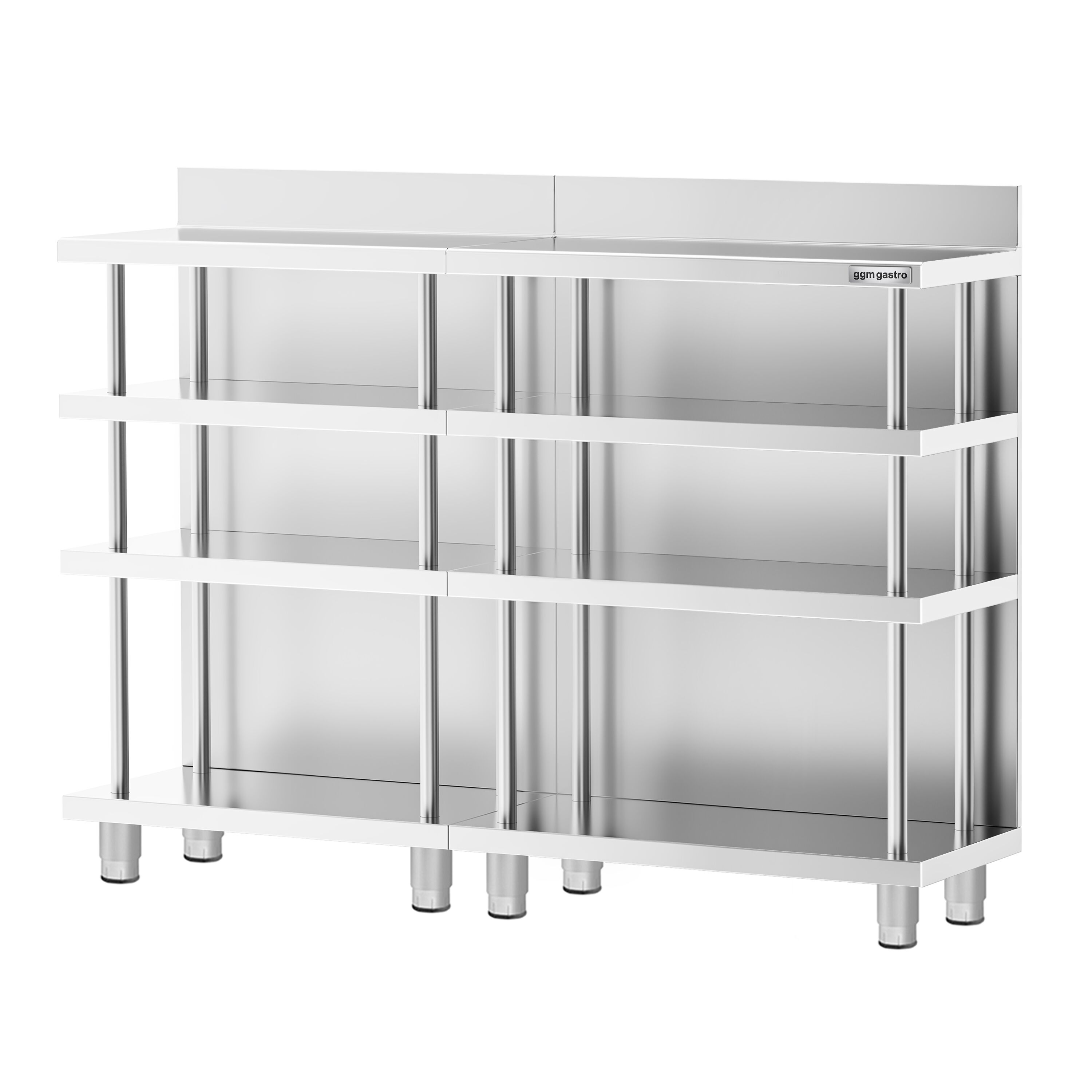 Table de préparation de cocktail - Acier inoxydable - 1400x400mm - avec étagère basse