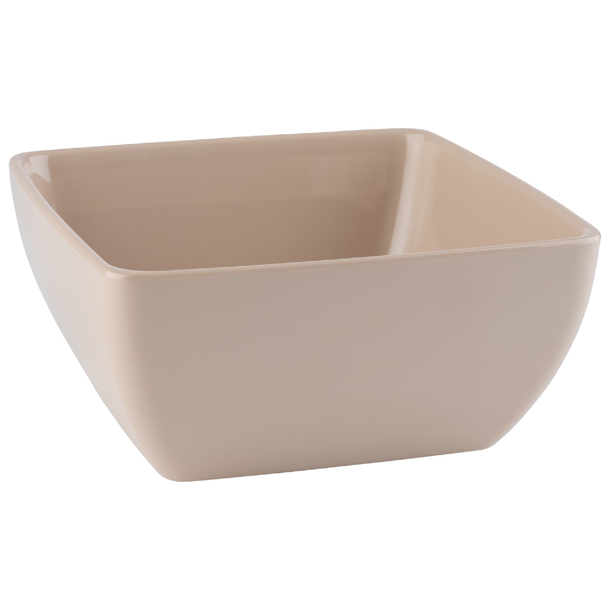 (6 pcs) Coupe - PURE - Mélamine - 1,5L - carré - 190x190mm - Profondeur : 90mm - Beige