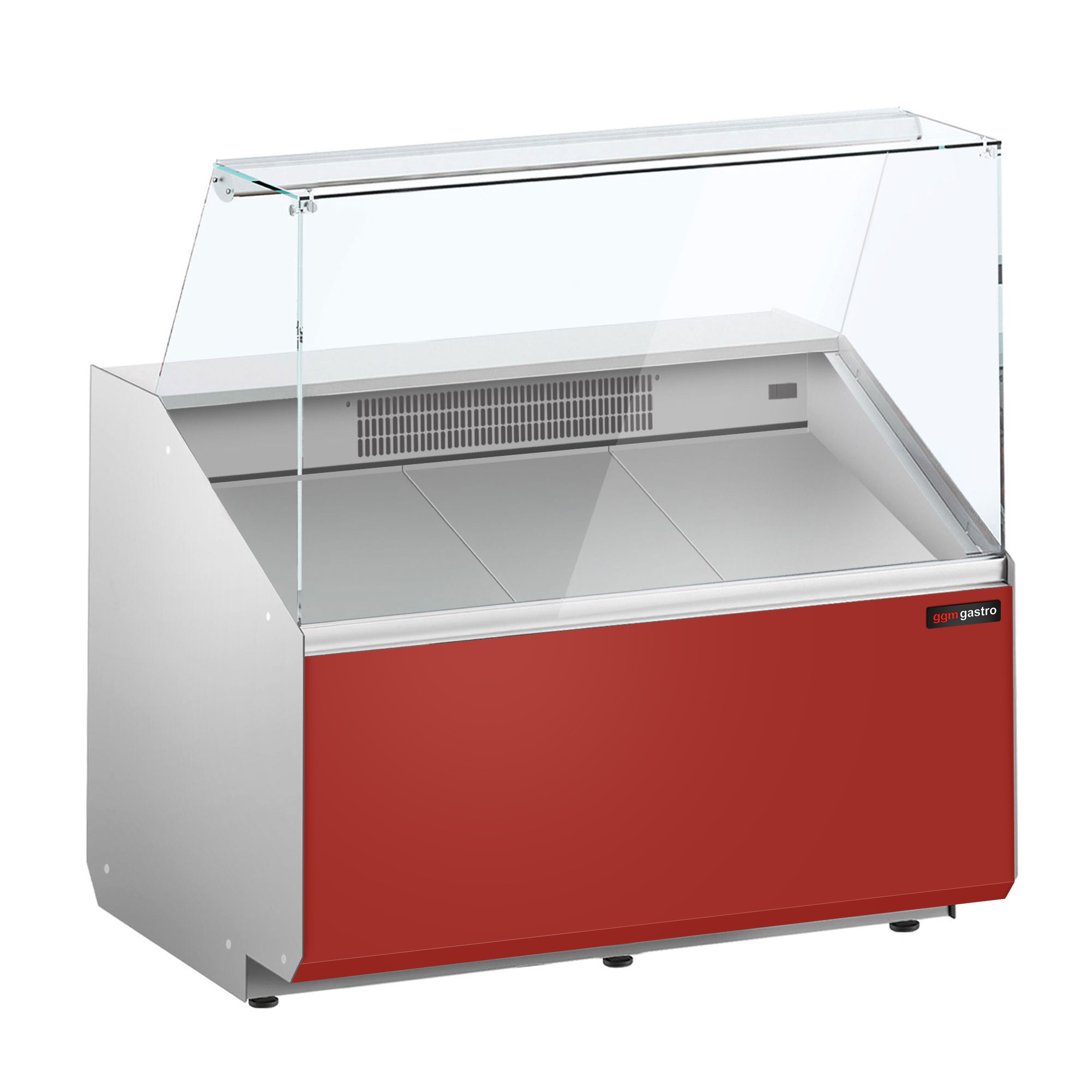 Serve Over Counter - 944mm - front panel red - capacity 200 litres
