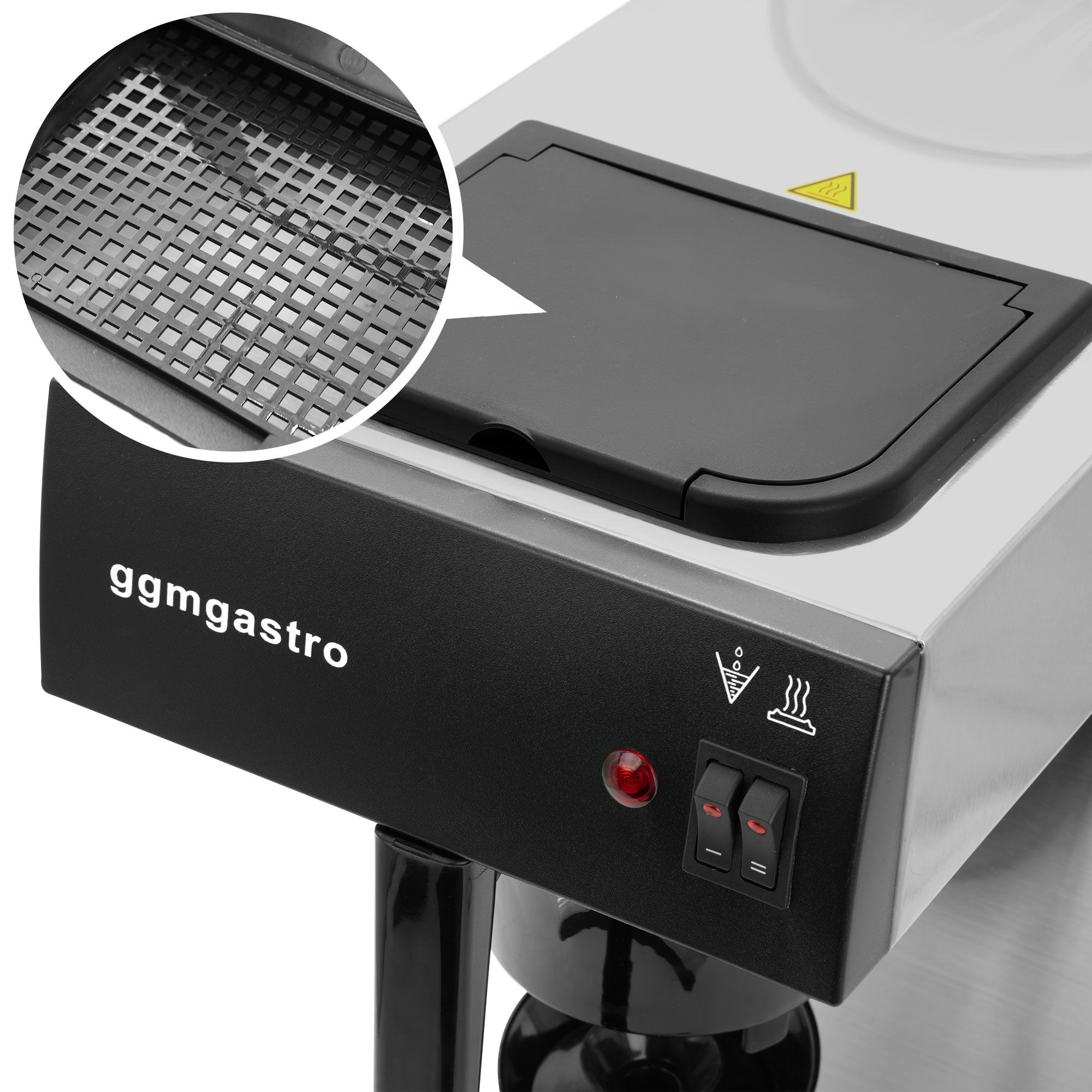 Commercial Filter Coffee Machine - 2.0L - 1.4 kW - with manual fill & hot plate - incl. 1 thermal flask