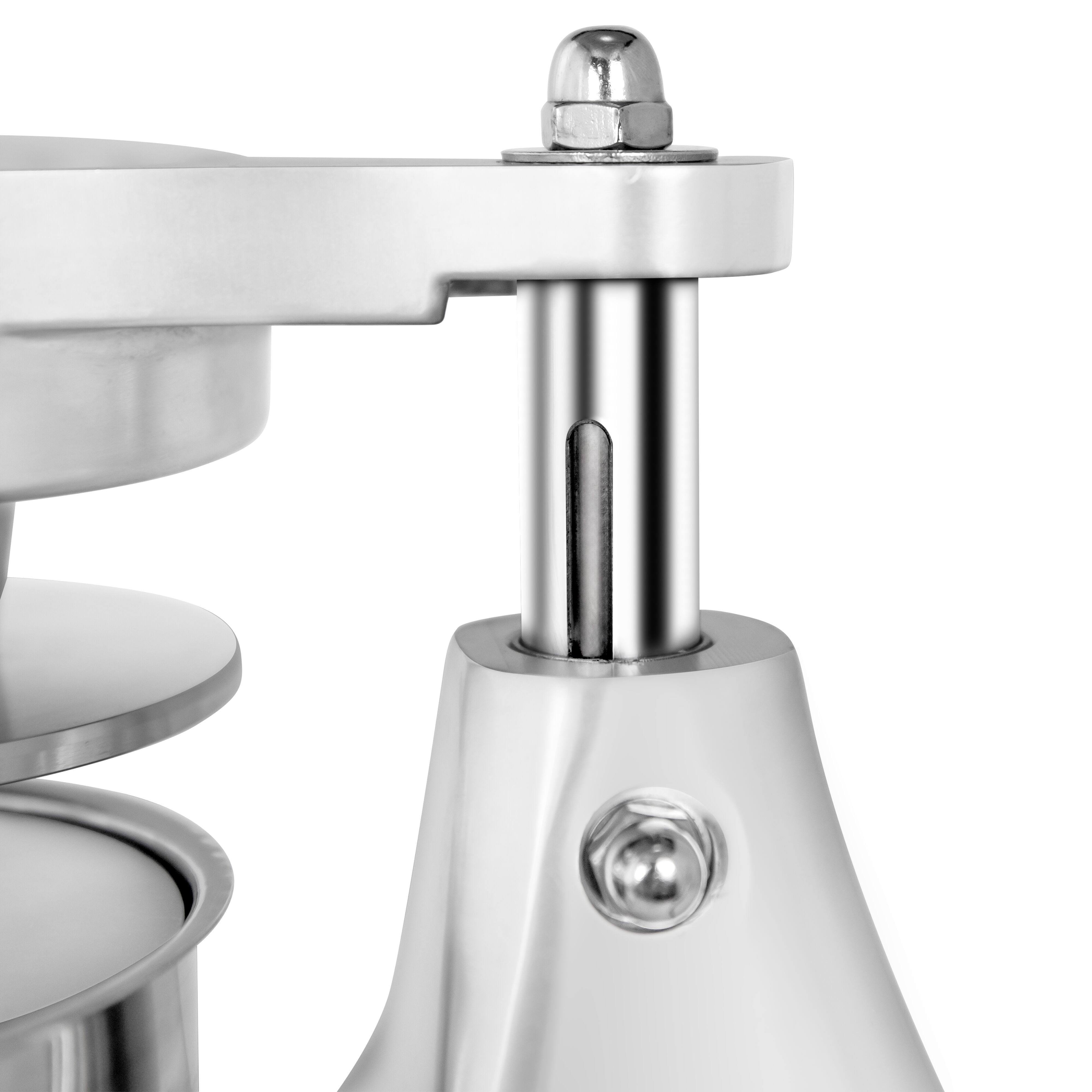 Machine à hamburgers manuelle pour 3 tailles - Ø 100 - Ø 130 - Ø 150 - Argent